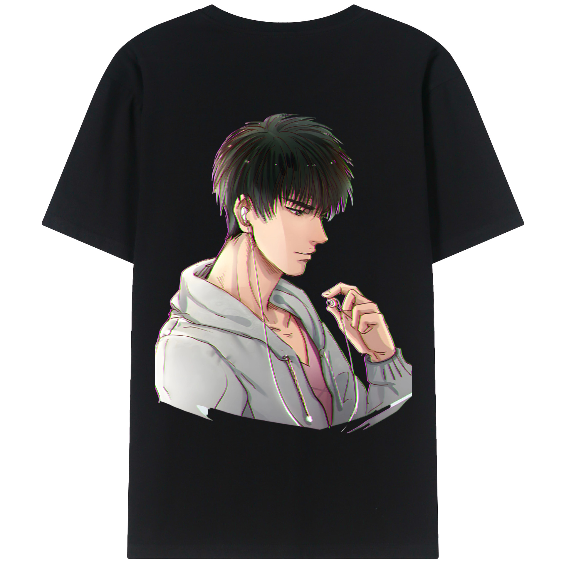 （画像用） SLAM DUNK／スラムダンク 綿100％ メンズ半袖Tシャツ（バックプリント） 通気性