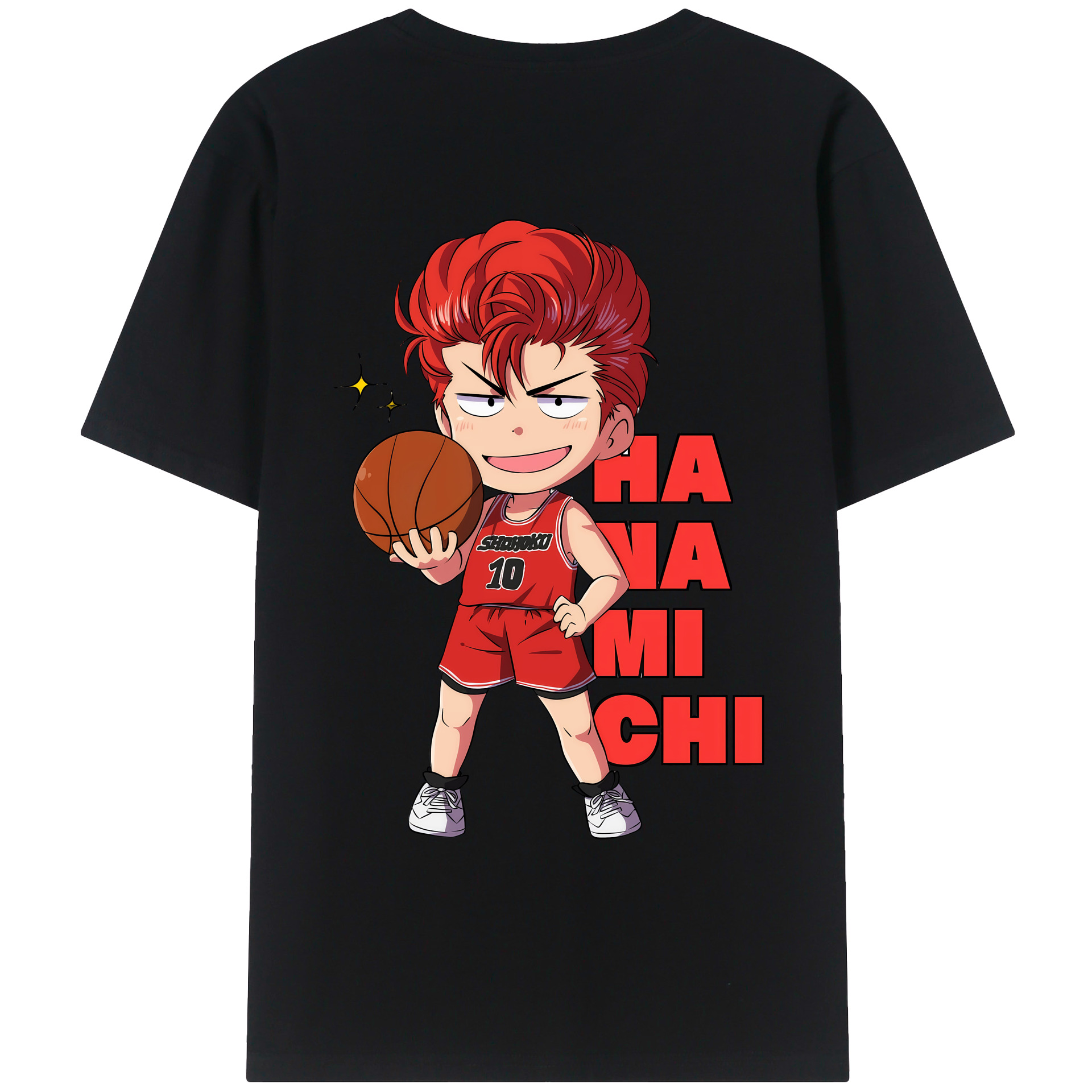 （画像用） SLAM DUNK／スラムダンク 綿100％ メンズ半袖Tシャツ（バックプリント） 通気性
