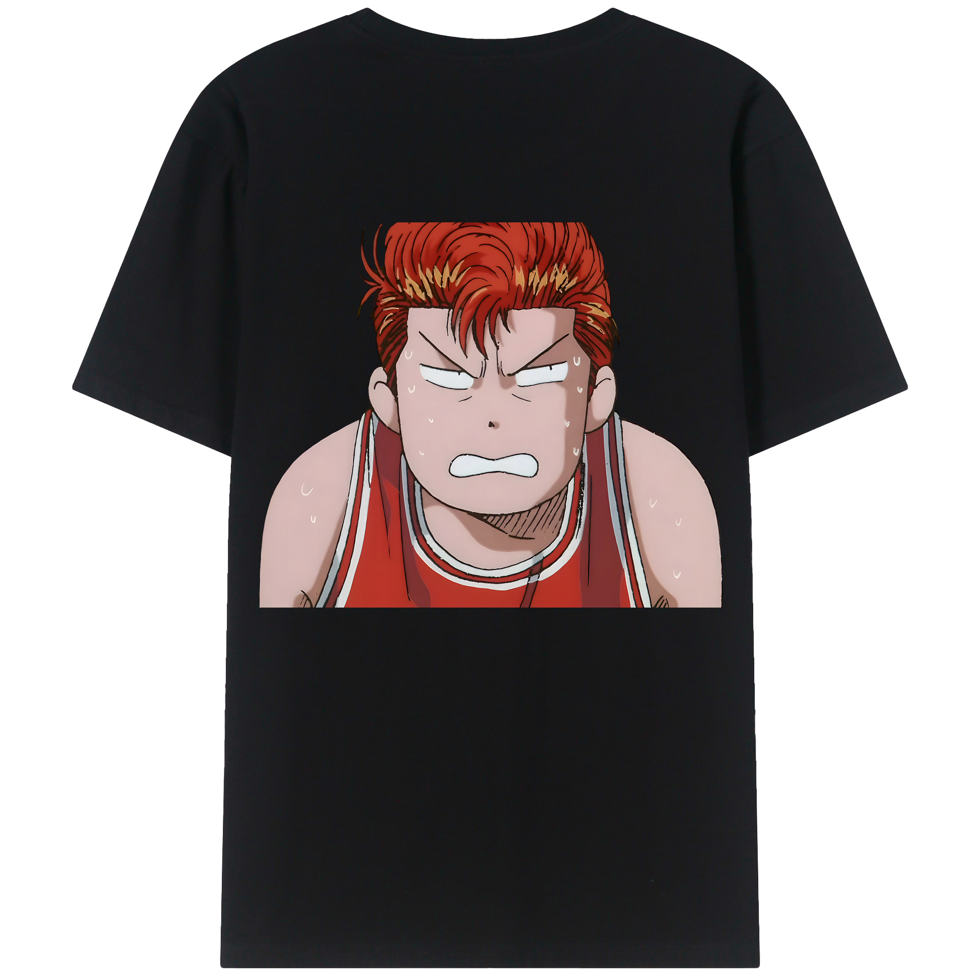 （画像用） SLAM DUNK／スラムダンク 綿100％ メンズ半袖Tシャツ（バックプリント） 通気性