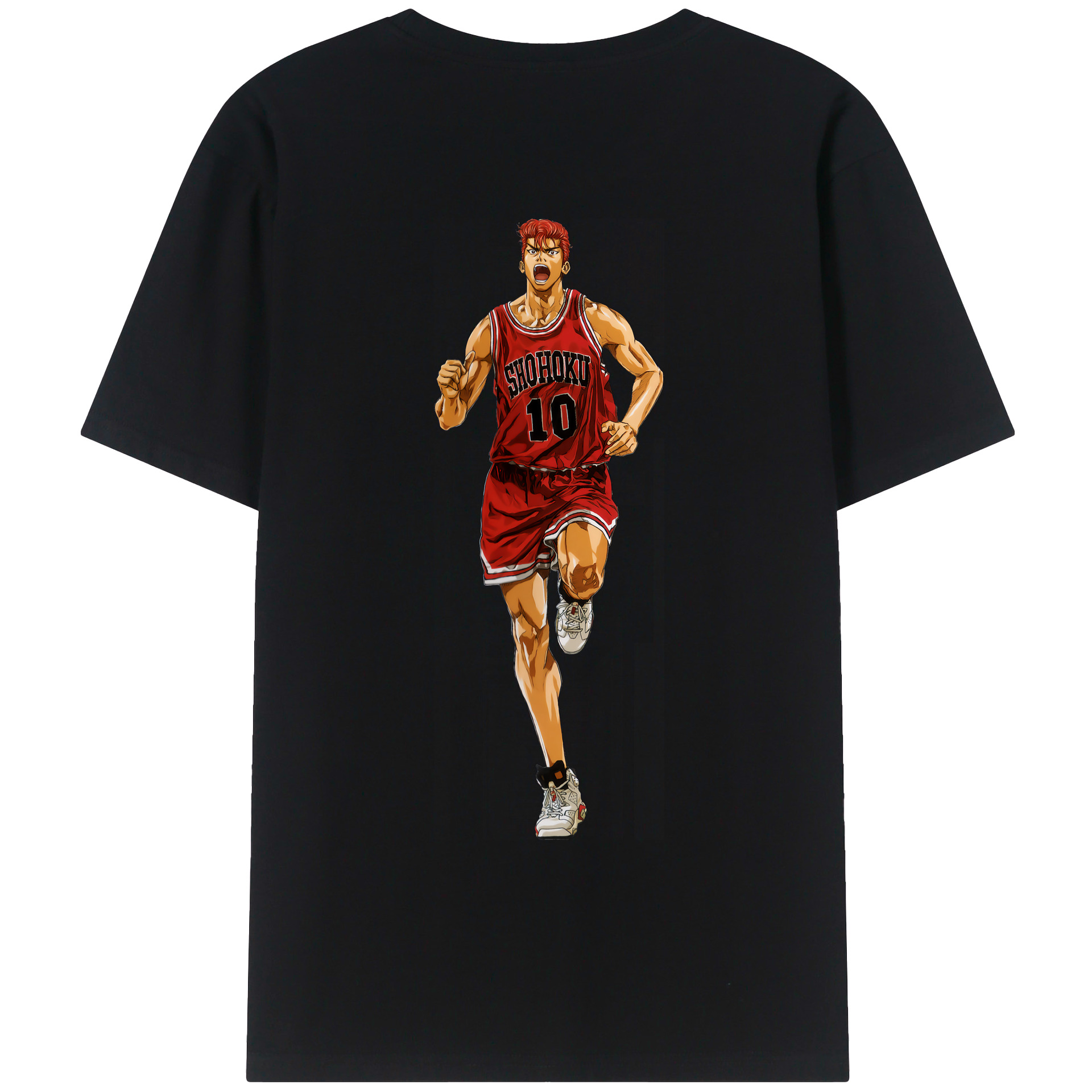 （画像用） SLAM DUNK／スラムダンク 綿100％ メンズ半袖Tシャツ（バックプリント） 通気性