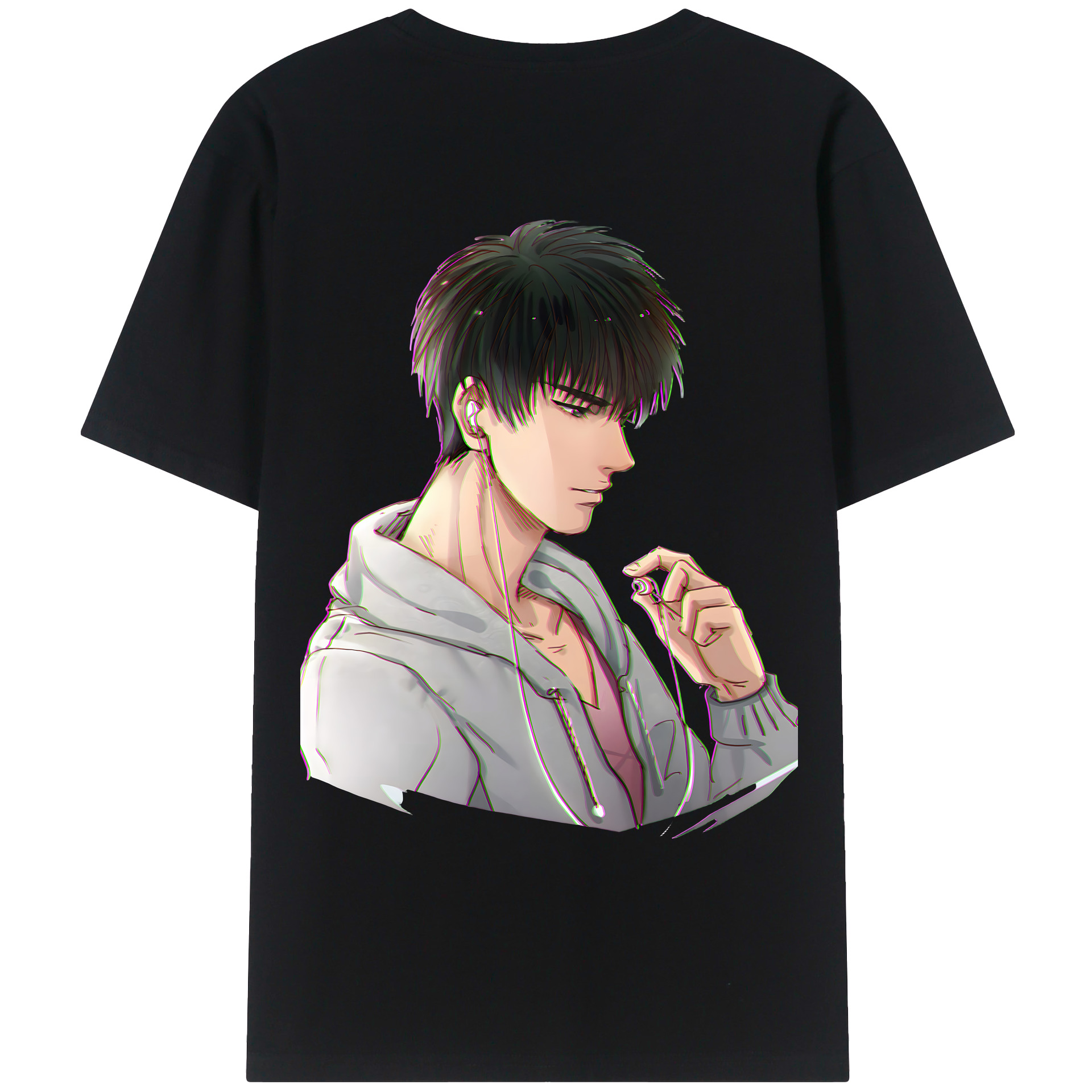 （画像用） SLAM DUNK／スラムダンク 綿100％ メンズ半袖Tシャツ（バックプリント） 通気性