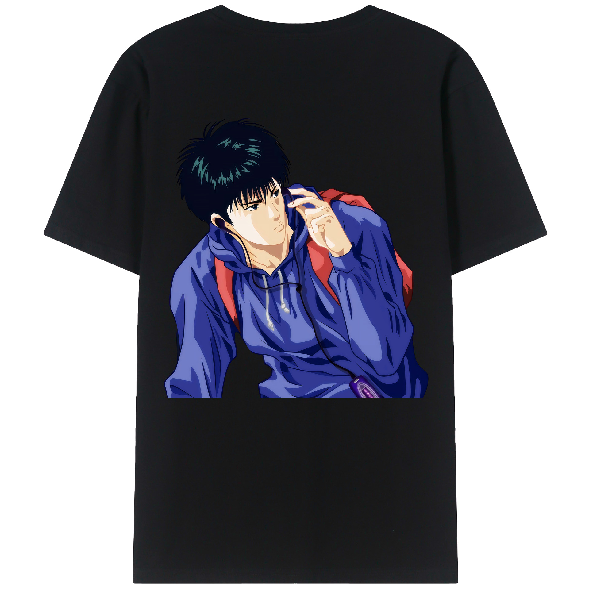 （画像用） SLAM DUNK／スラムダンク 綿100％ メンズ半袖Tシャツ（バックプリント） 通気性