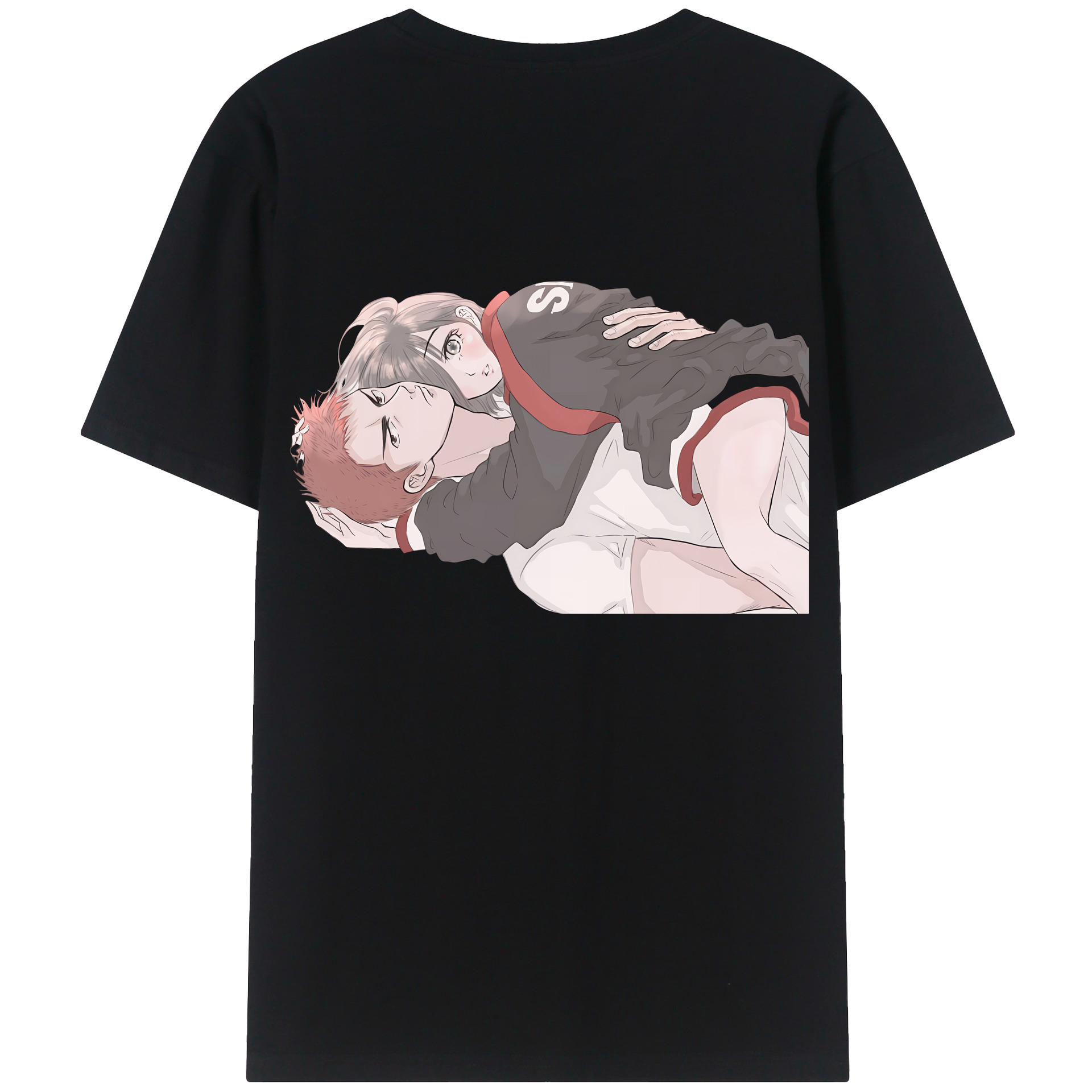（画像用） SLAM DUNK／スラムダンク 綿100％ メンズ半袖Tシャツ（バックプリント） 通気性