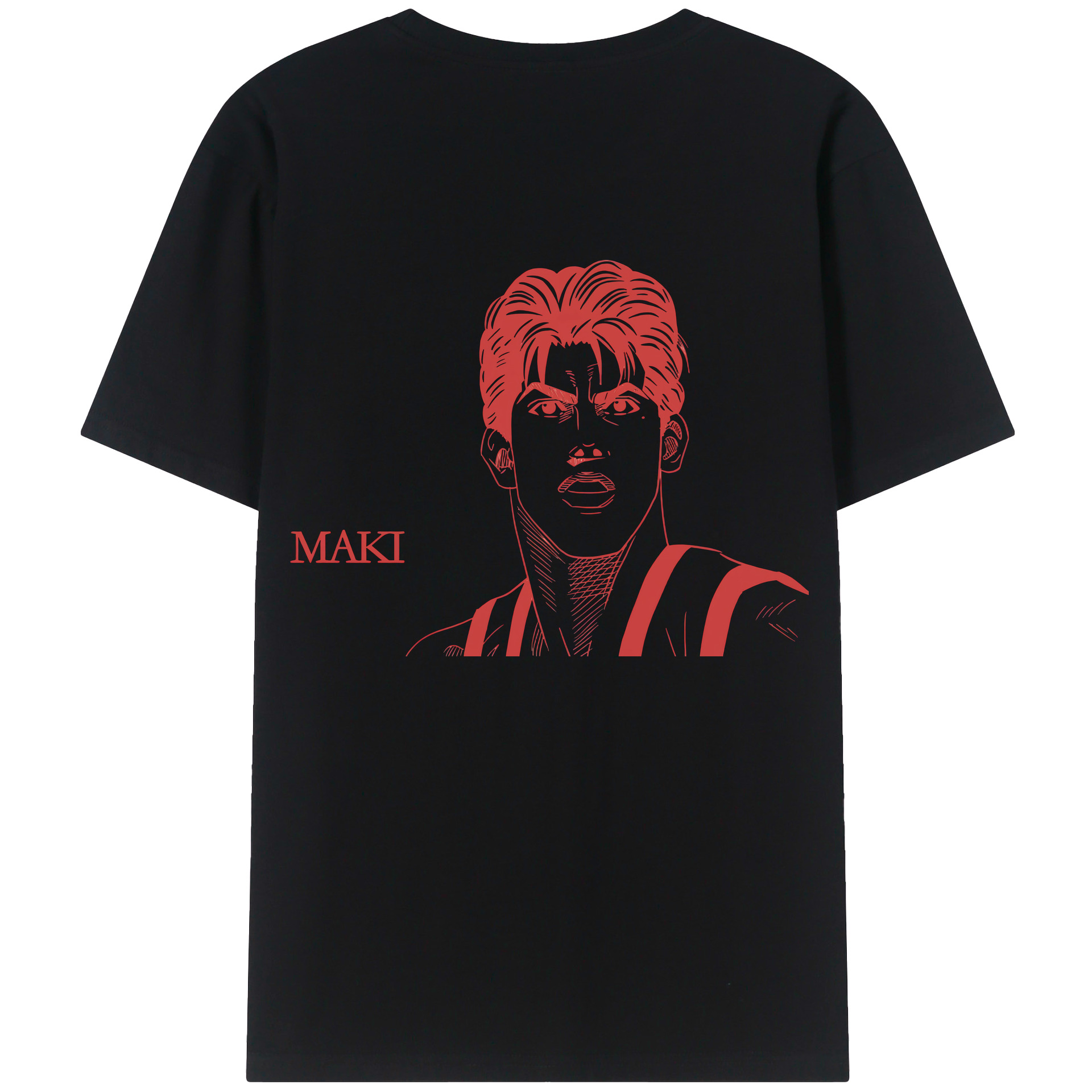 （画像用） SLAM DUNK／スラムダンク 綿100％ メンズ半袖Tシャツ（バックプリント） 通気性