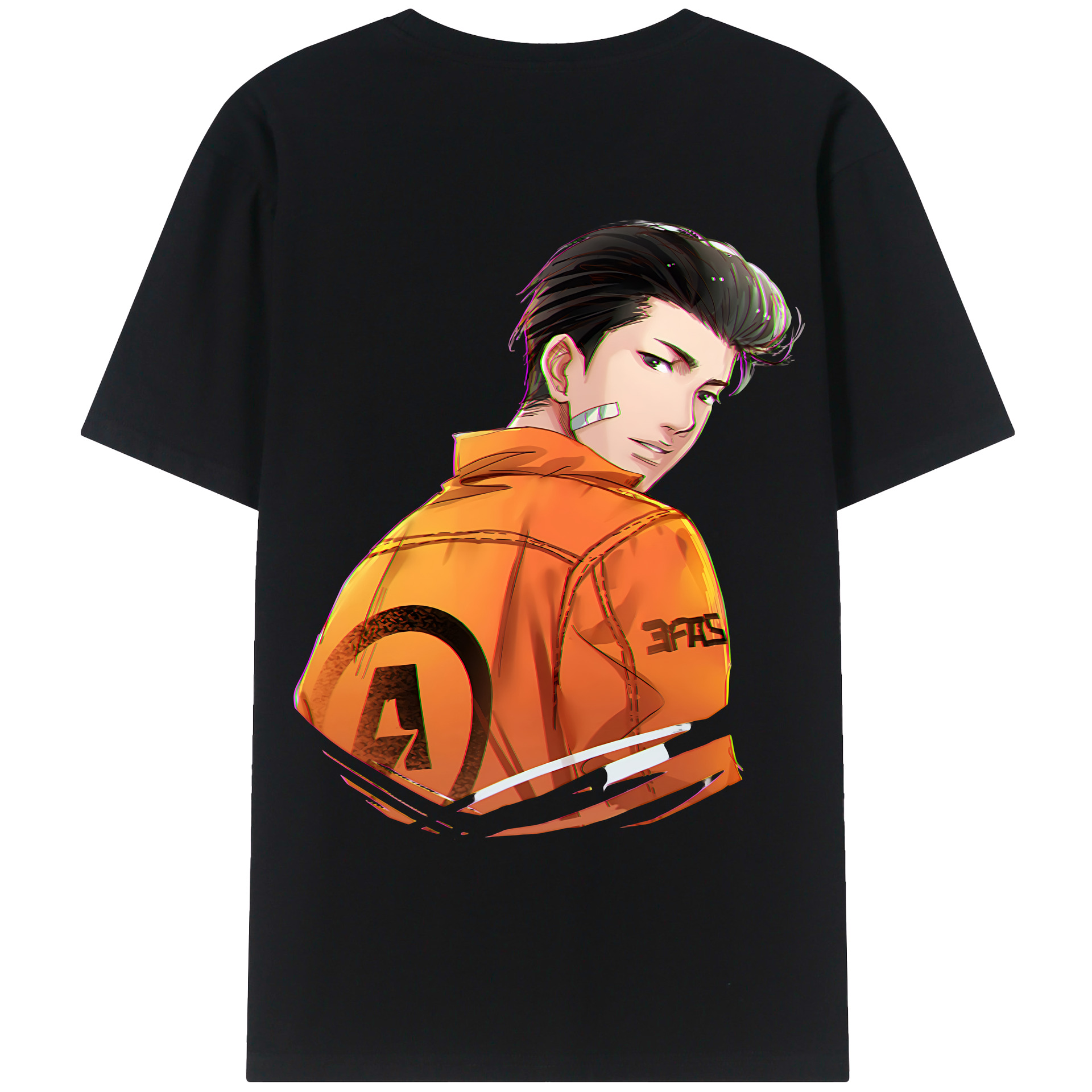（画像用） SLAM DUNK／スラムダンク 綿100％ メンズ半袖Tシャツ（バックプリント） 通気性