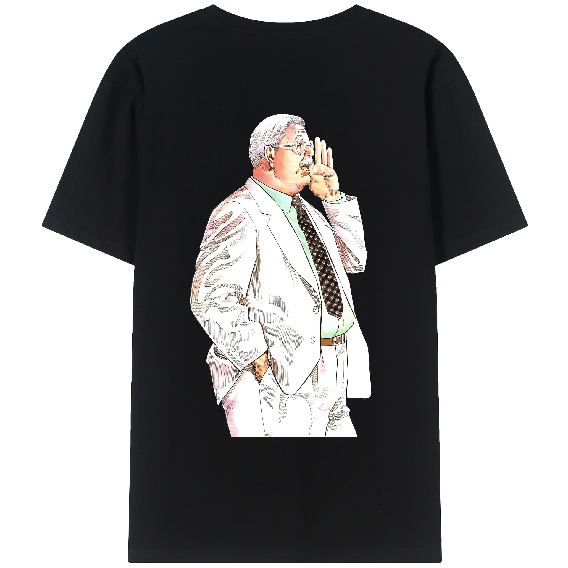 （画像用） SLAM DUNK／スラムダンク 綿100％ メンズ半袖Tシャツ（バックプリント） 通気性