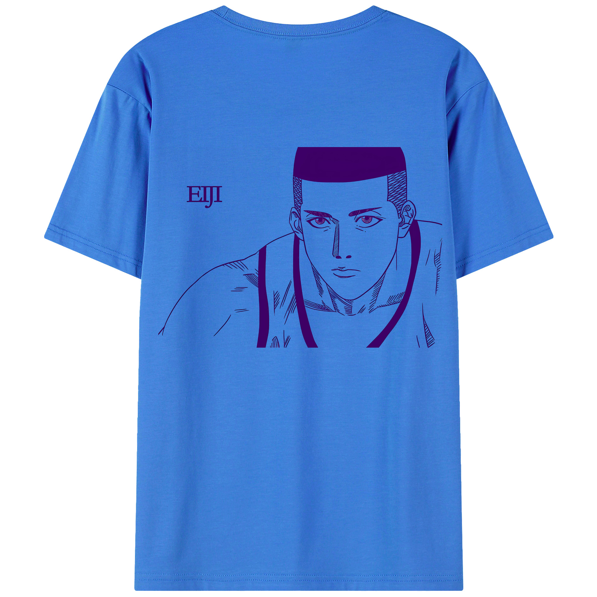 （画像用） SLAM DUNK／スラムダンク 綿100％ メンズ半袖Tシャツ（バックプリント） 通気性