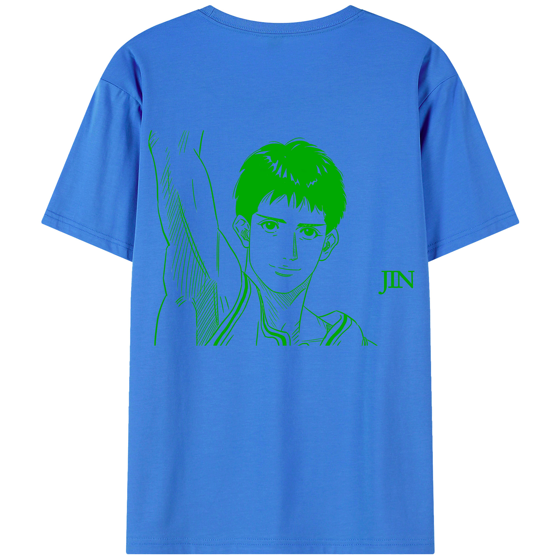 （画像用） SLAM DUNK／スラムダンク 綿100％ メンズ半袖Tシャツ（バックプリント） 通気性