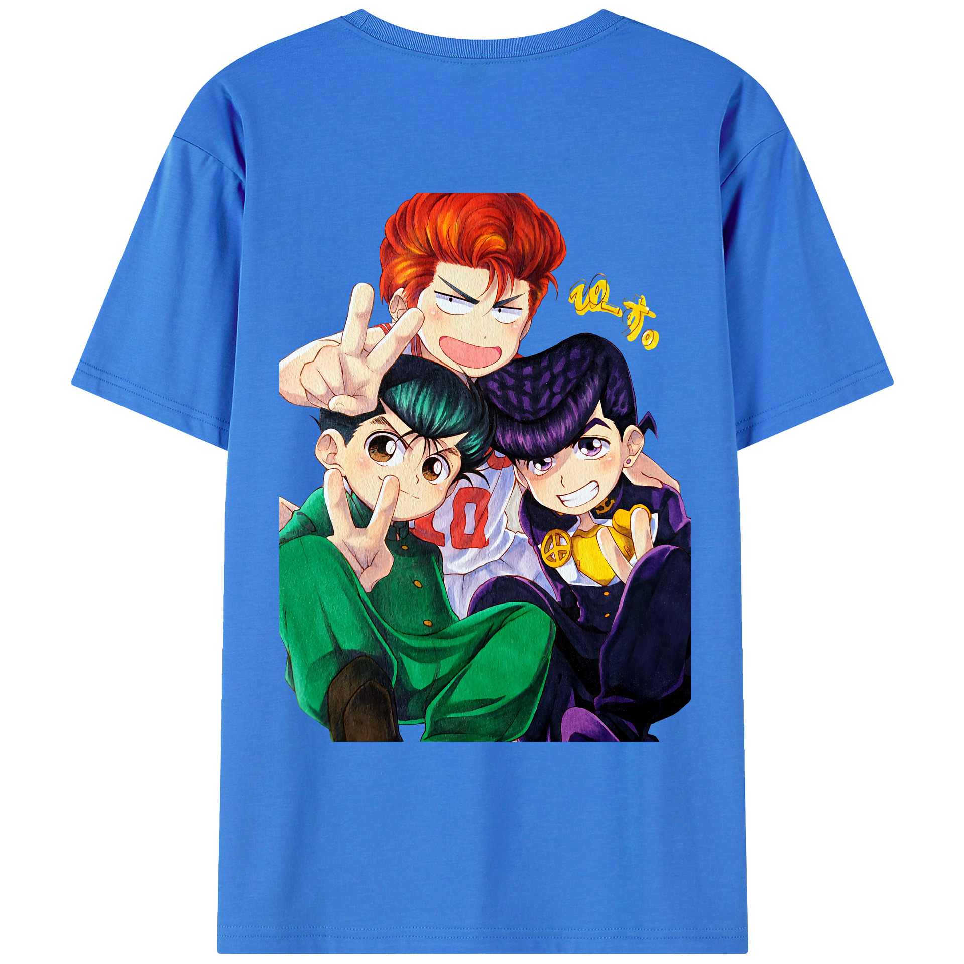 （画像用） SLAM DUNK／スラムダンク 綿100％ メンズ半袖Tシャツ（バックプリント） 通気性