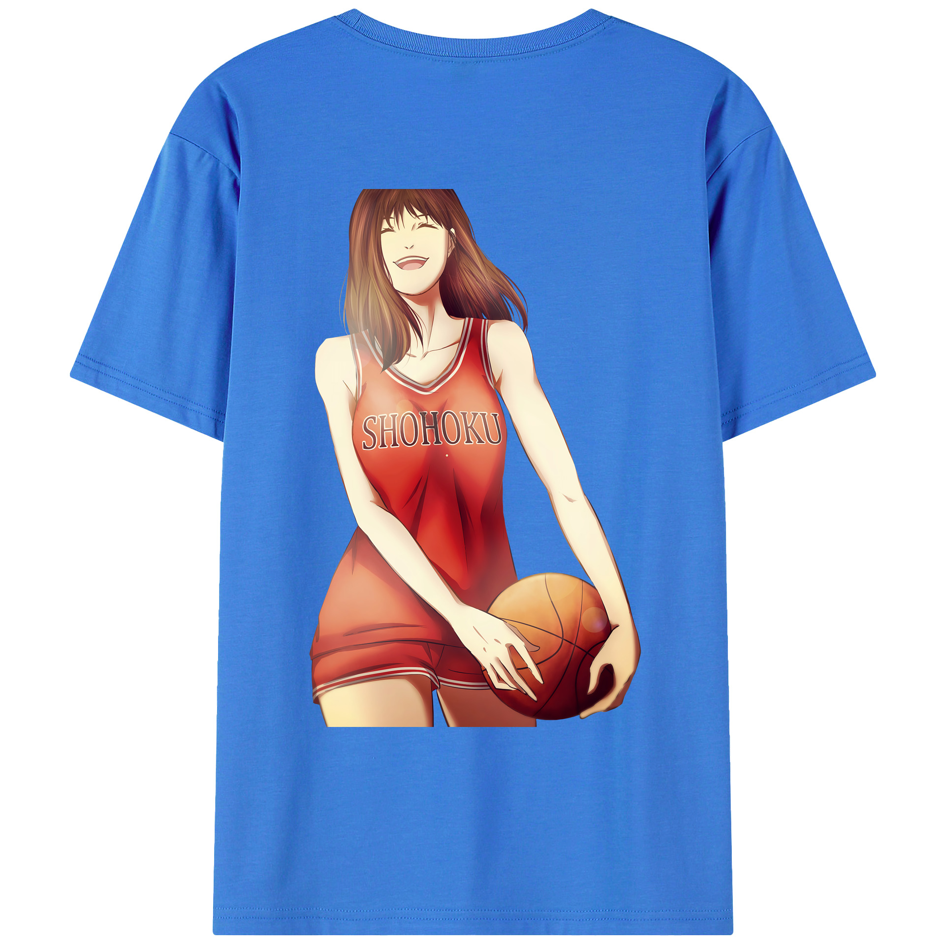（画像用） SLAM DUNK／スラムダンク 綿100％ メンズ半袖Tシャツ（バックプリント） 通気性
