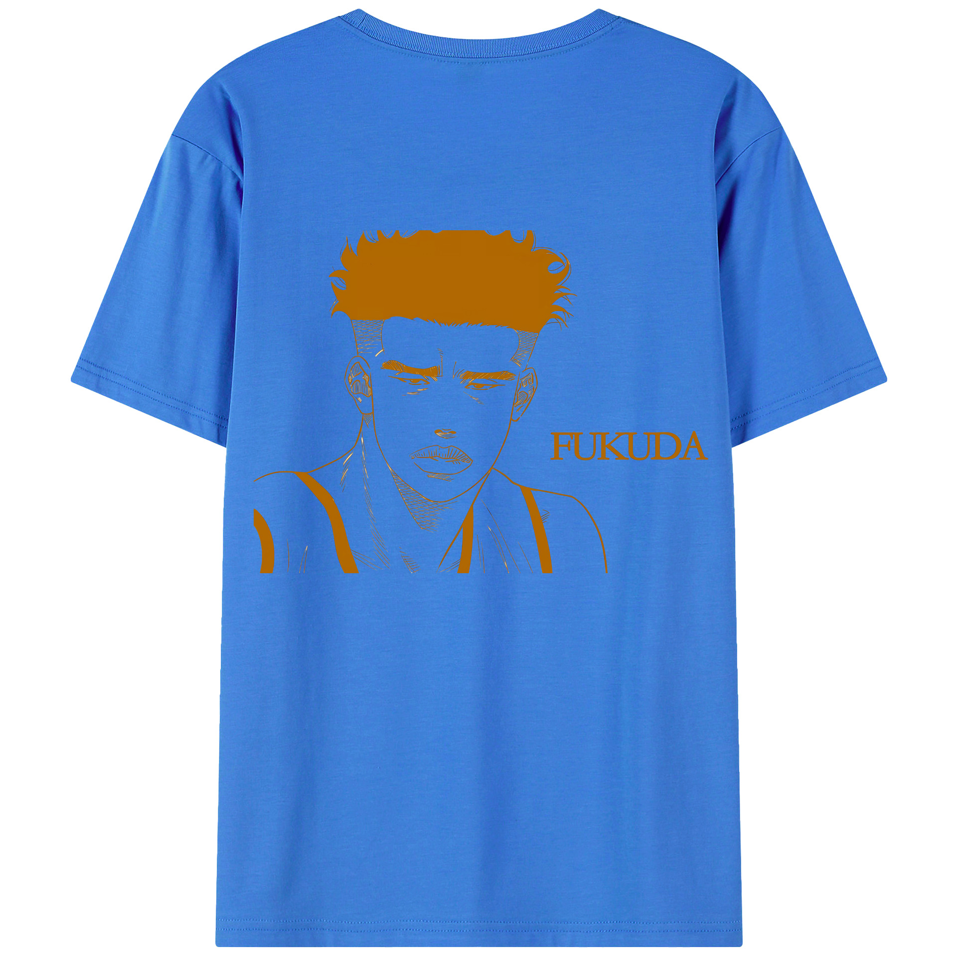 （画像用） SLAM DUNK／スラムダンク 綿100％ メンズ半袖Tシャツ（バックプリント） 通気性