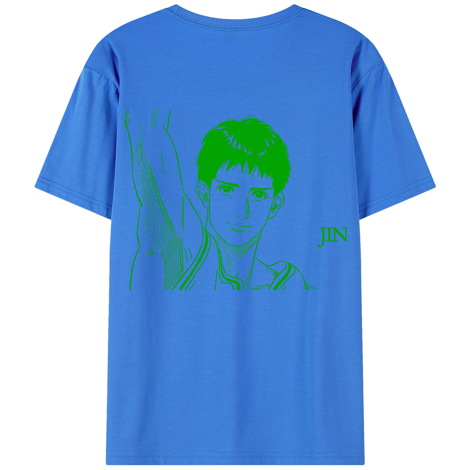 （画像用） SLAM DUNK／スラムダンク 綿100％ メンズ半袖Tシャツ（バックプリント） 通気性