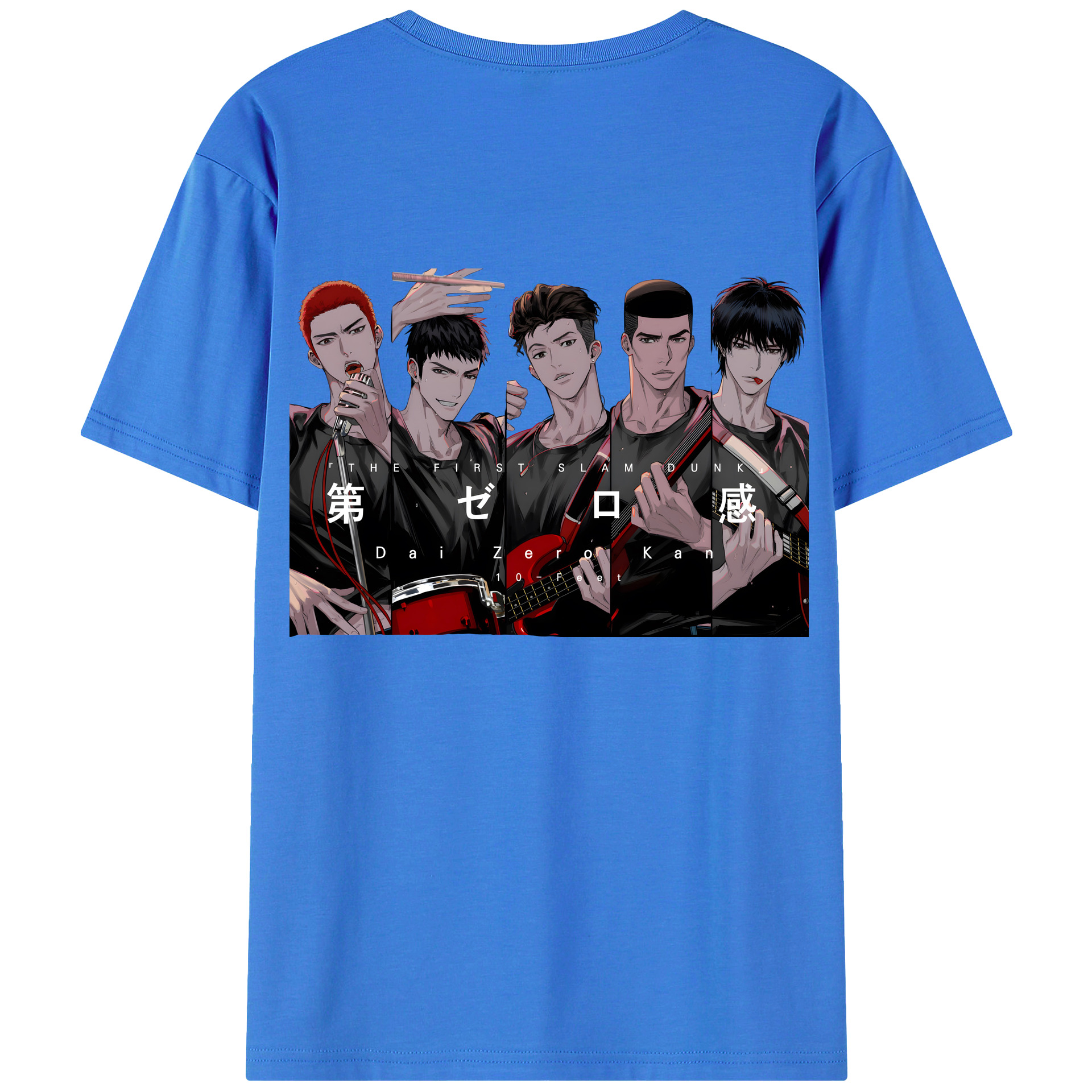 （画像用） SLAM DUNK／スラムダンク 綿100％ メンズ半袖Tシャツ（バックプリント） 通気性