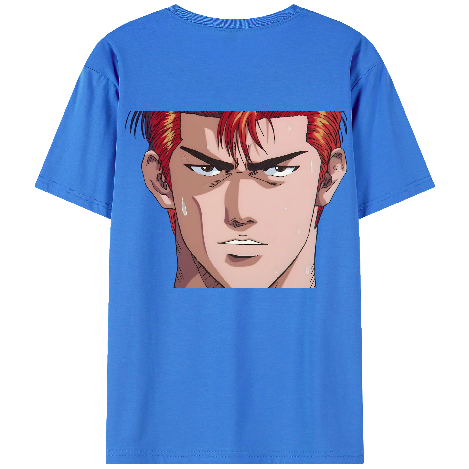 （画像用） SLAM DUNK／スラムダンク 綿100％ メンズ半袖Tシャツ（バックプリント） 通気性