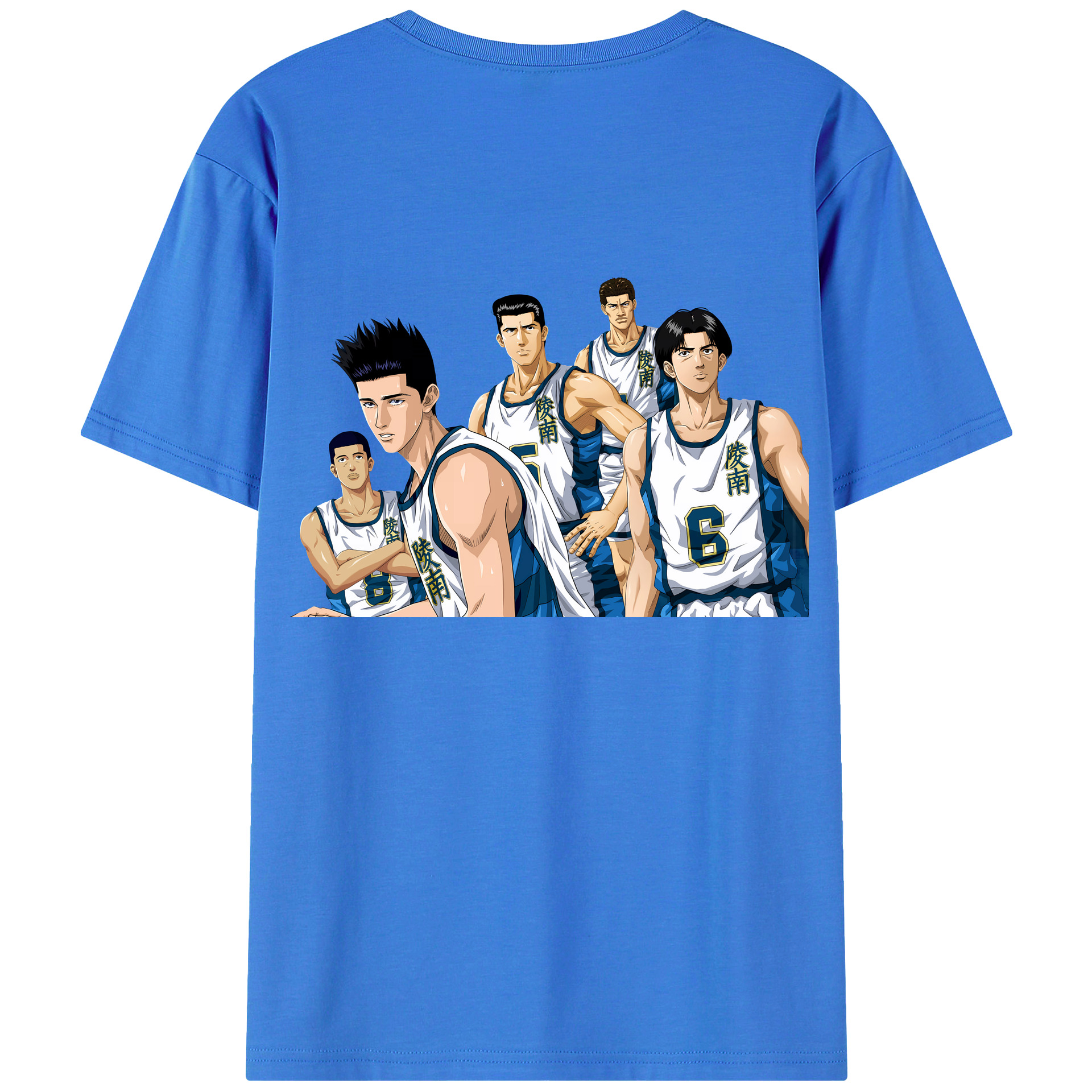 （画像用） SLAM DUNK／スラムダンク 綿100％ メンズ半袖Tシャツ（バックプリント） 通気性