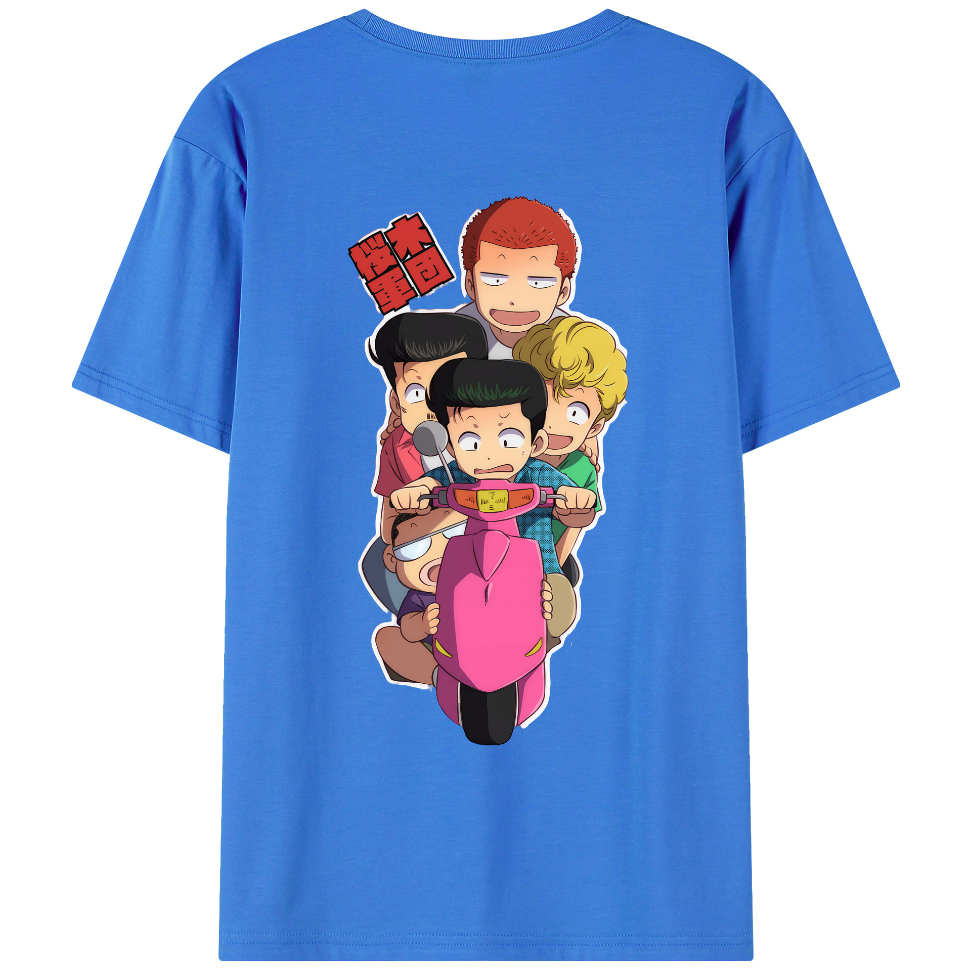 （画像用） SLAM DUNK／スラムダンク 綿100％ メンズ半袖Tシャツ（バックプリント） 通気性