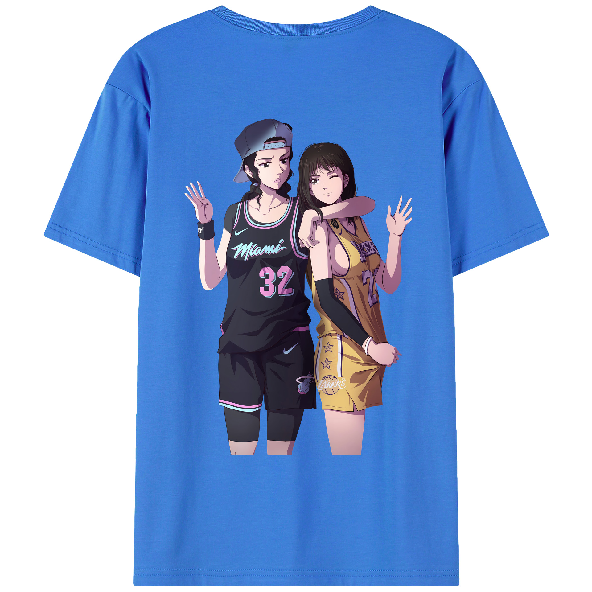 （画像用） SLAM DUNK／スラムダンク 綿100％ メンズ半袖Tシャツ（バックプリント） 通気性