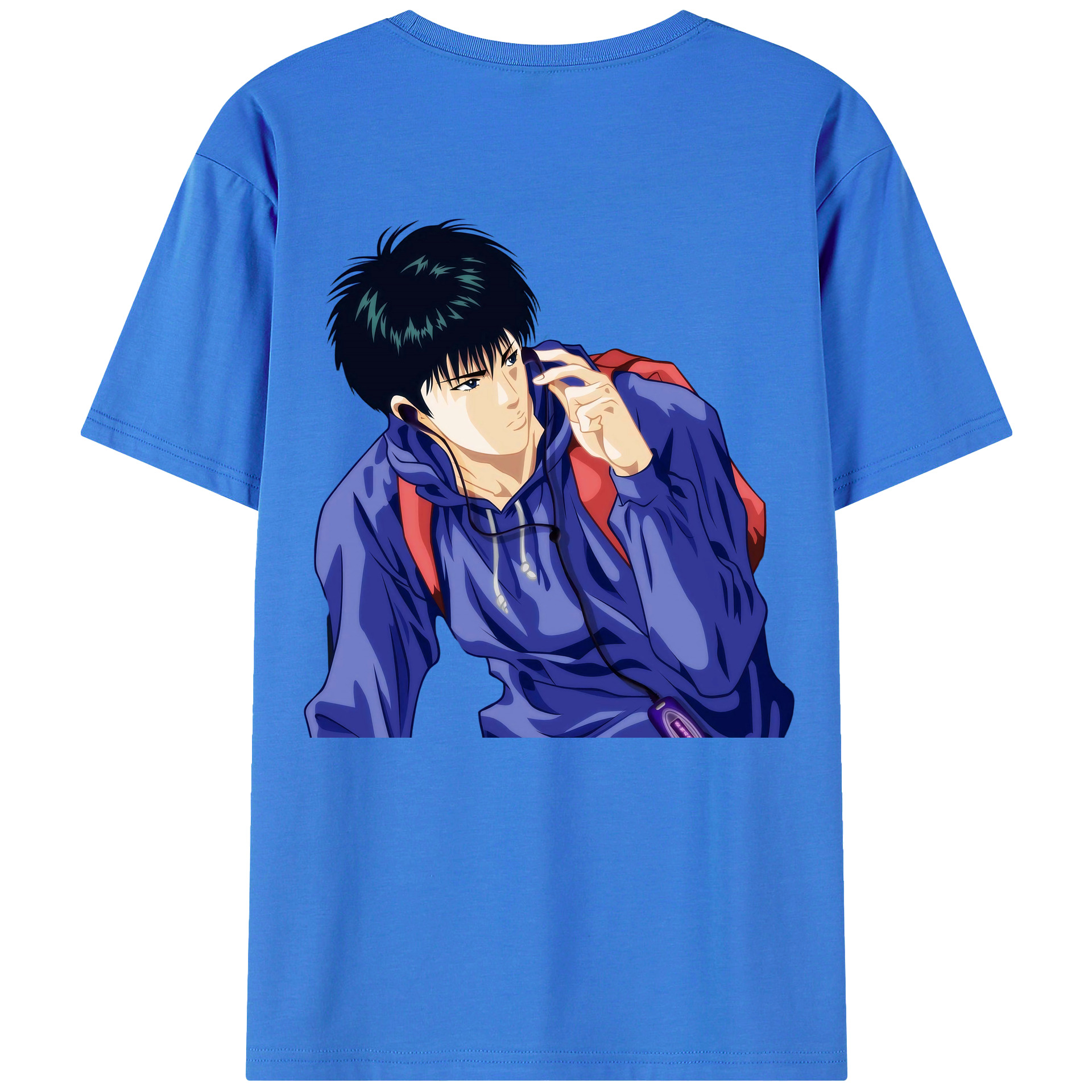 （画像用） SLAM DUNK／スラムダンク 綿100％ メンズ半袖Tシャツ（バックプリント） 通気性