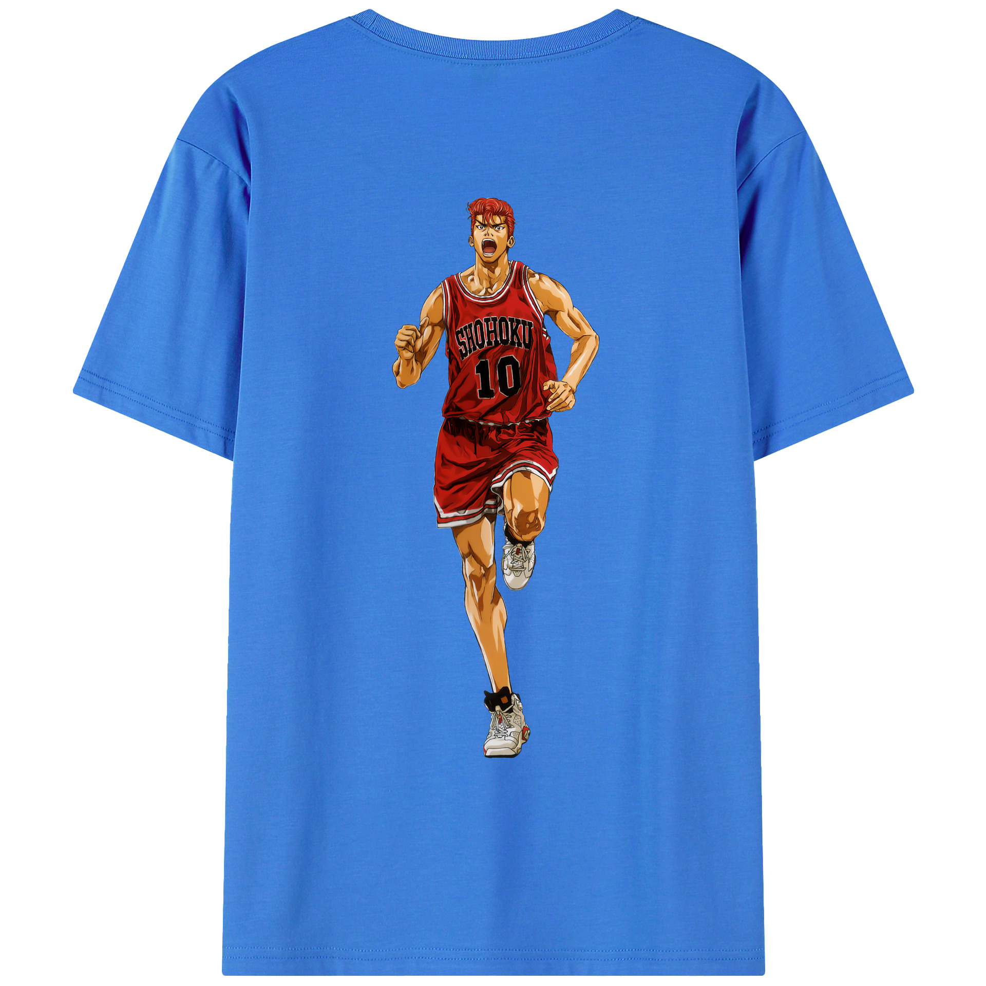 （画像用） SLAM DUNK／スラムダンク 綿100％ メンズ半袖Tシャツ（バックプリント） 通気性