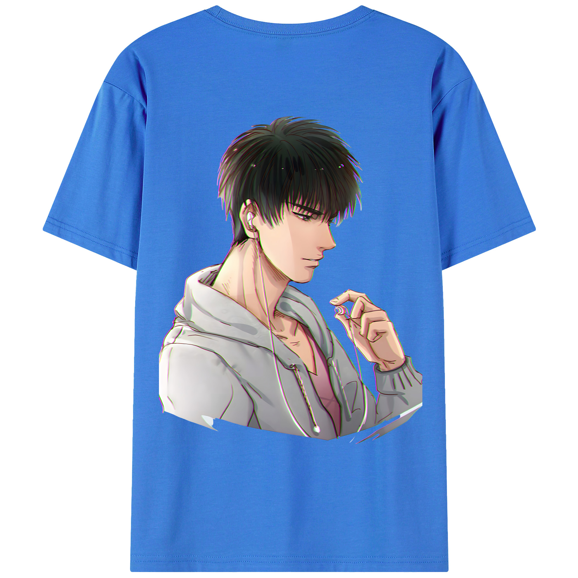 （画像用） SLAM DUNK／スラムダンク 綿100％ メンズ半袖Tシャツ（バックプリント） 通気性