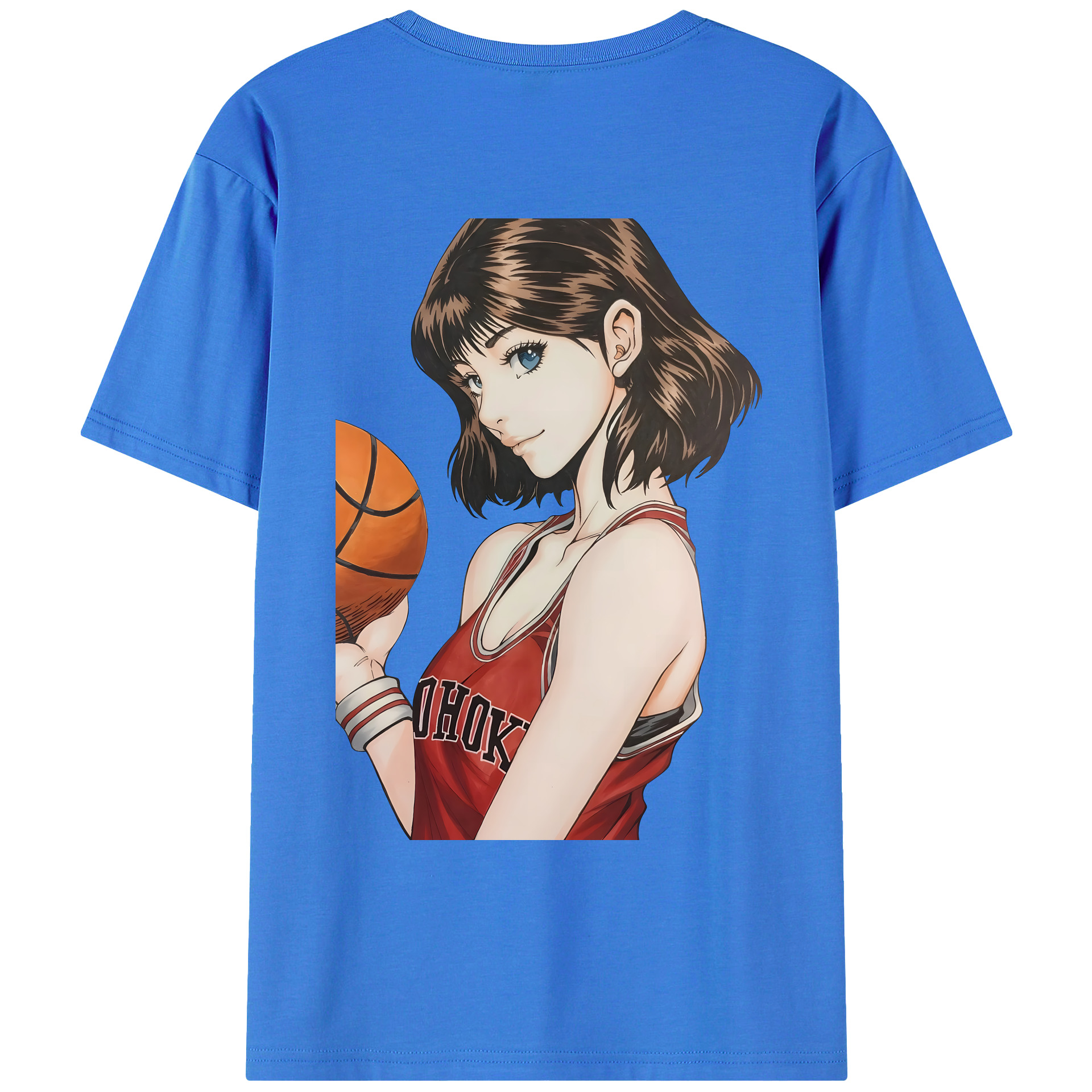 （画像用） SLAM DUNK／スラムダンク 綿100％ メンズ半袖Tシャツ（バックプリント） 通気性