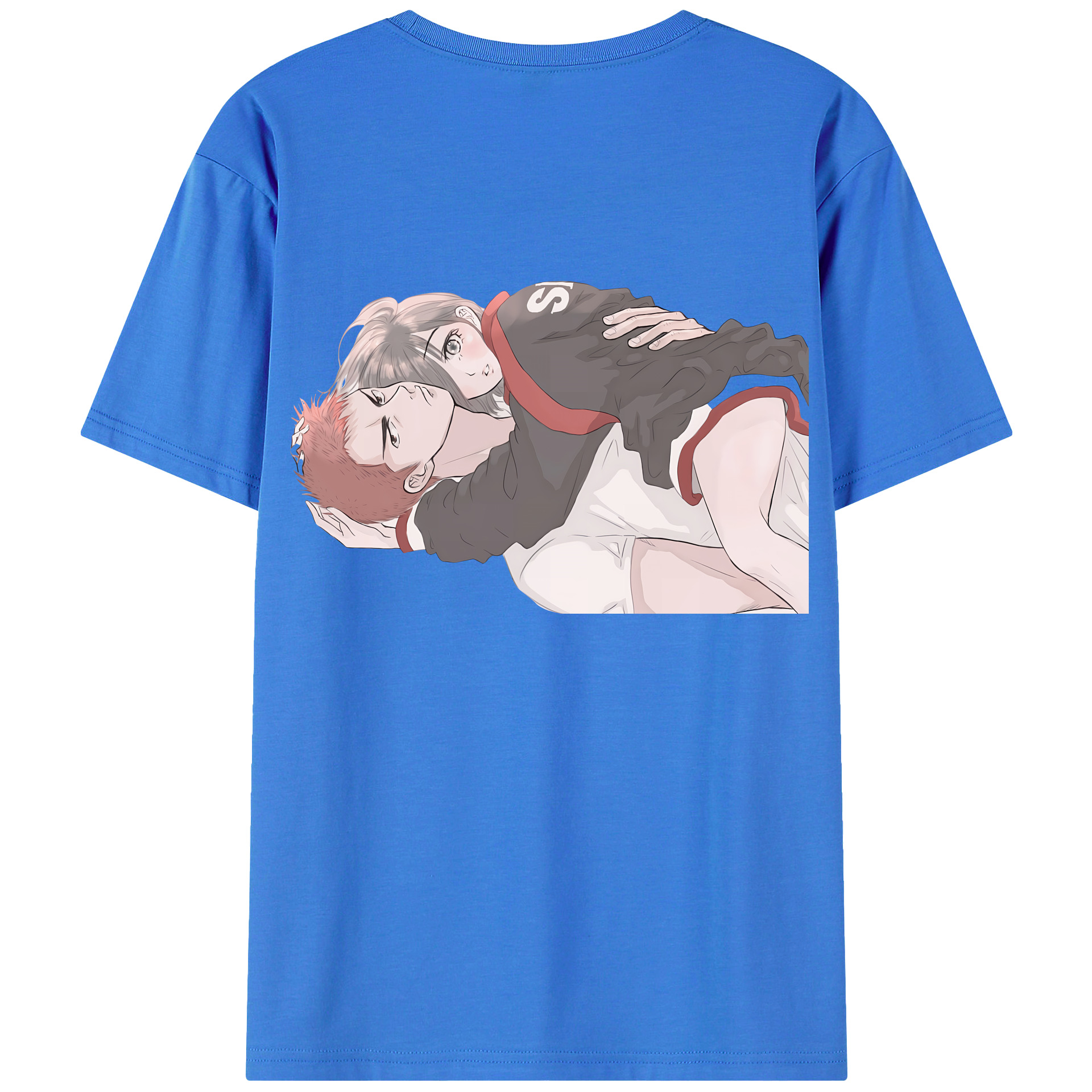 （画像用） SLAM DUNK／スラムダンク 綿100％ メンズ半袖Tシャツ（バックプリント） 通気性