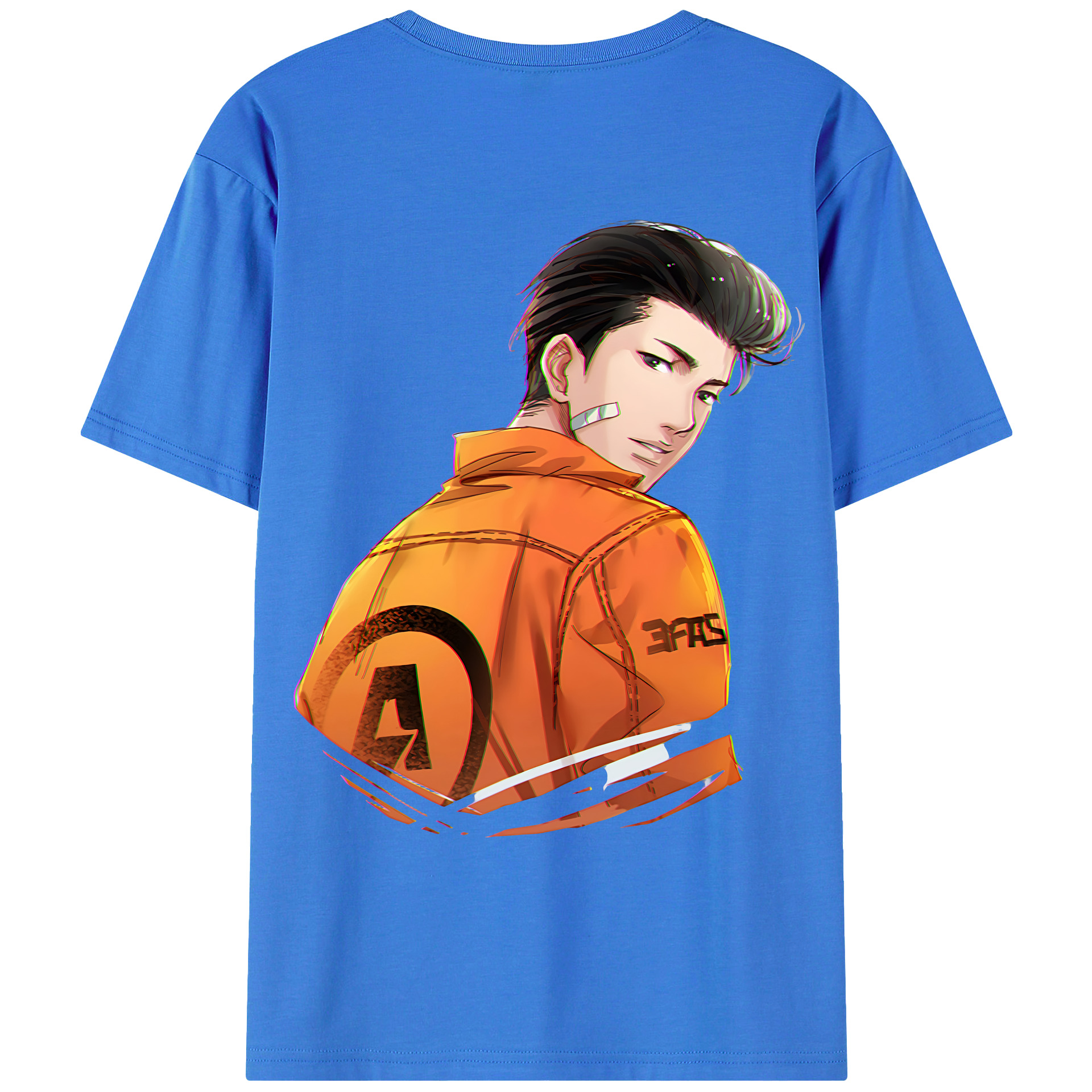 （画像用） SLAM DUNK／スラムダンク 綿100％ メンズ半袖Tシャツ（バックプリント） 通気性