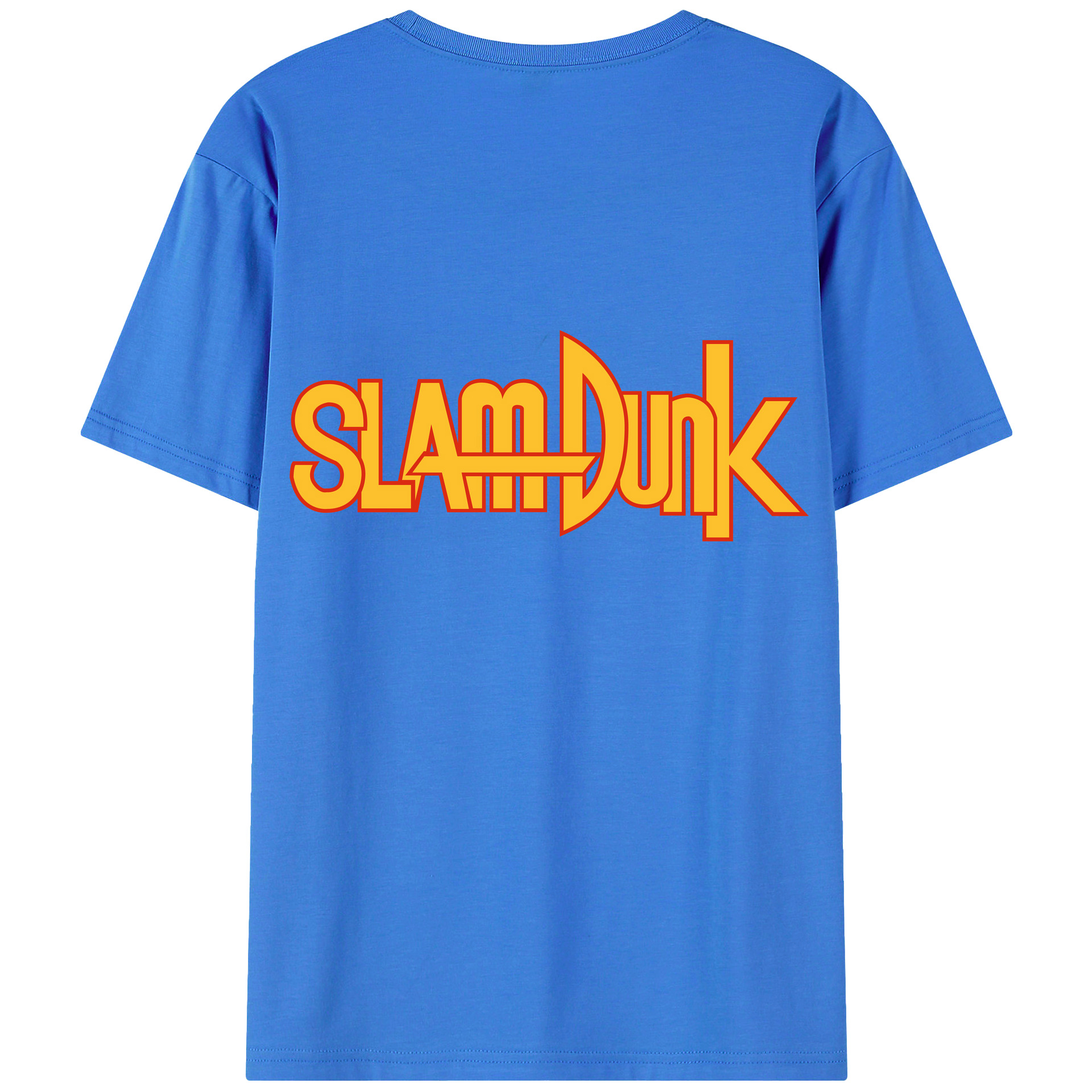 （画像用） SLAM DUNK／スラムダンク 綿100％ メンズ半袖Tシャツ（バックプリント） 通気性