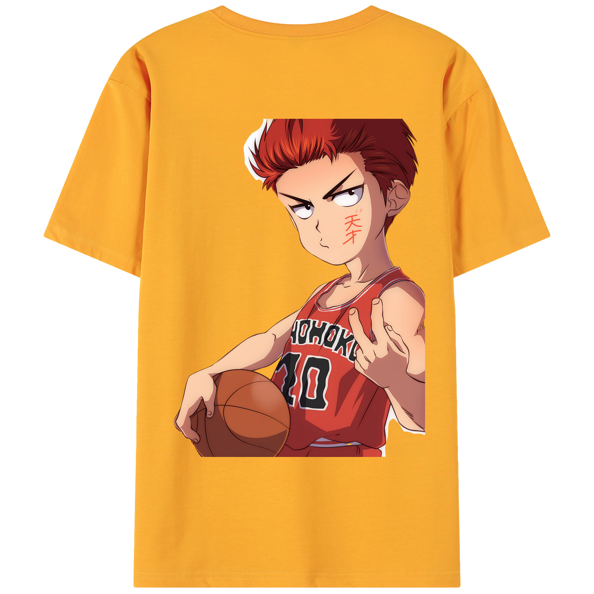 （画像用） SLAM DUNK／スラムダンク 綿100％ メンズ半袖Tシャツ（バックプリント） 通気性