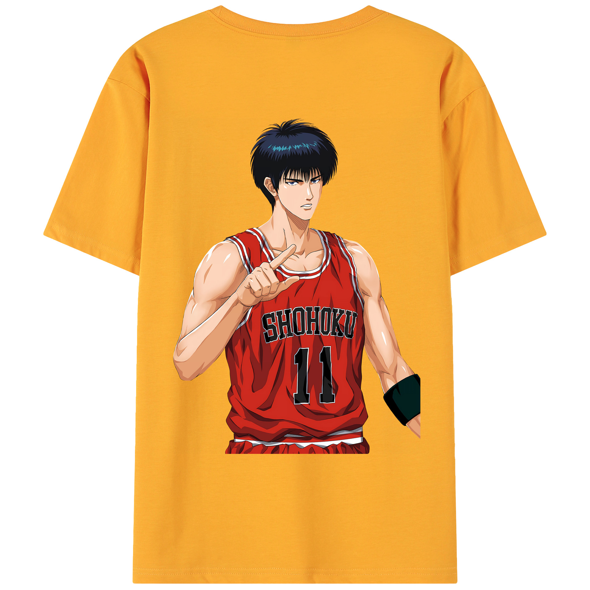 （画像用） SLAM DUNK／スラムダンク 綿100％ メンズ半袖Tシャツ（バックプリント） 通気性
