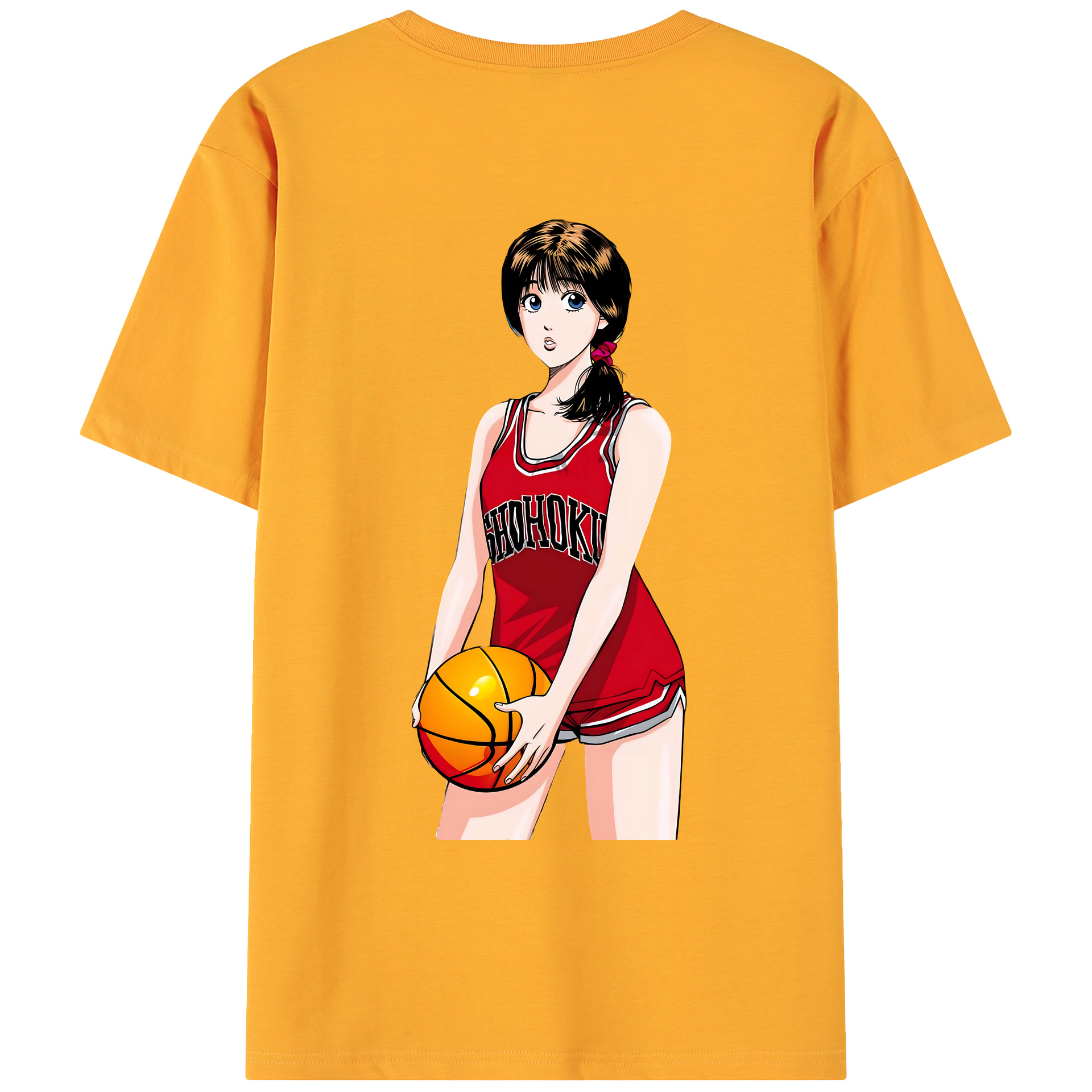 （画像用） SLAM DUNK／スラムダンク 綿100％ メンズ半袖Tシャツ（バックプリント） 通気性