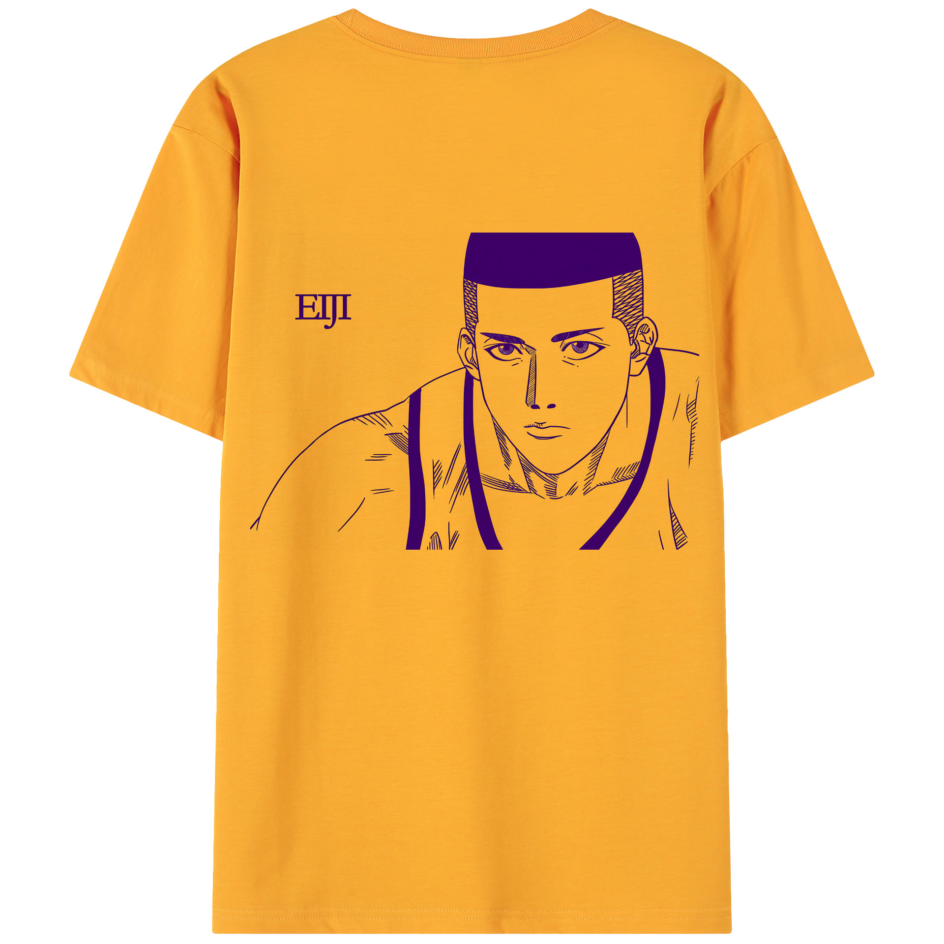（画像用） SLAM DUNK／スラムダンク 綿100％ メンズ半袖Tシャツ（バックプリント） 通気性