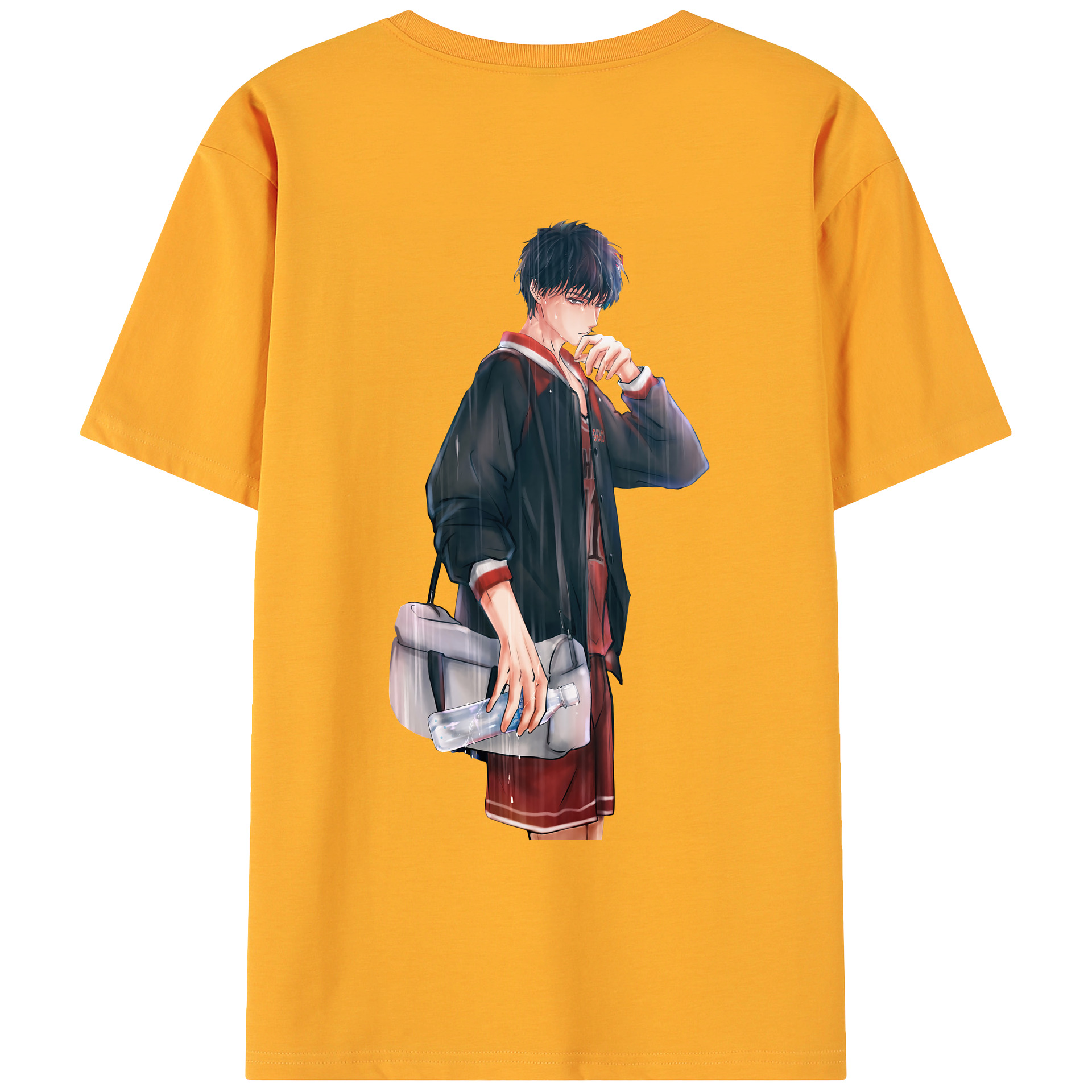 （画像用） SLAM DUNK／スラムダンク 綿100％ メンズ半袖Tシャツ（バックプリント） 通気性