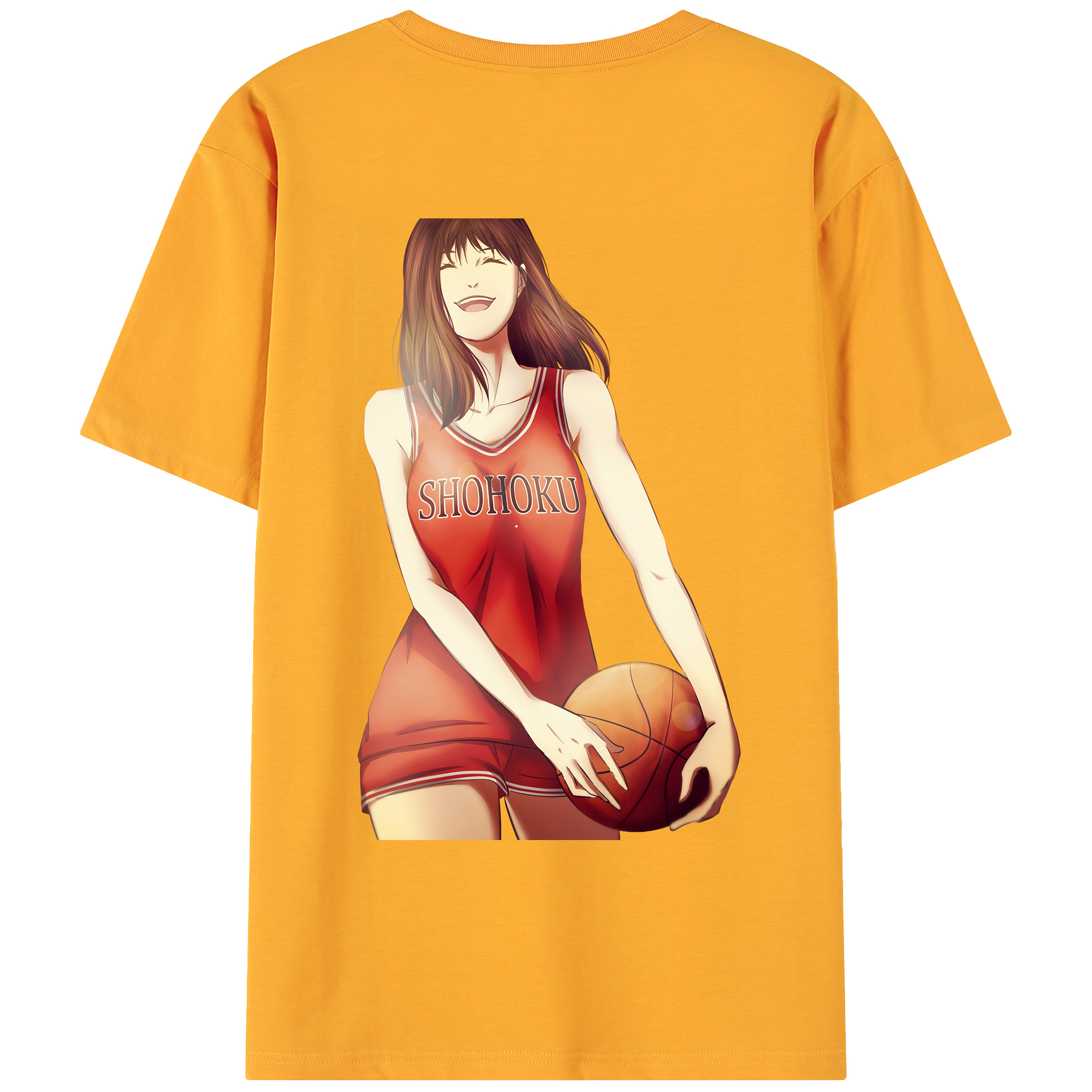 （画像用） SLAM DUNK／スラムダンク 綿100％ メンズ半袖Tシャツ（バックプリント） 通気性