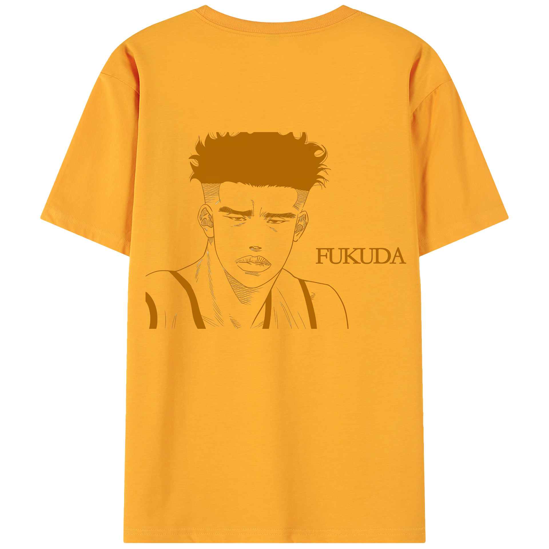 （画像用） SLAM DUNK／スラムダンク 綿100％ メンズ半袖Tシャツ（バックプリント） 通気性