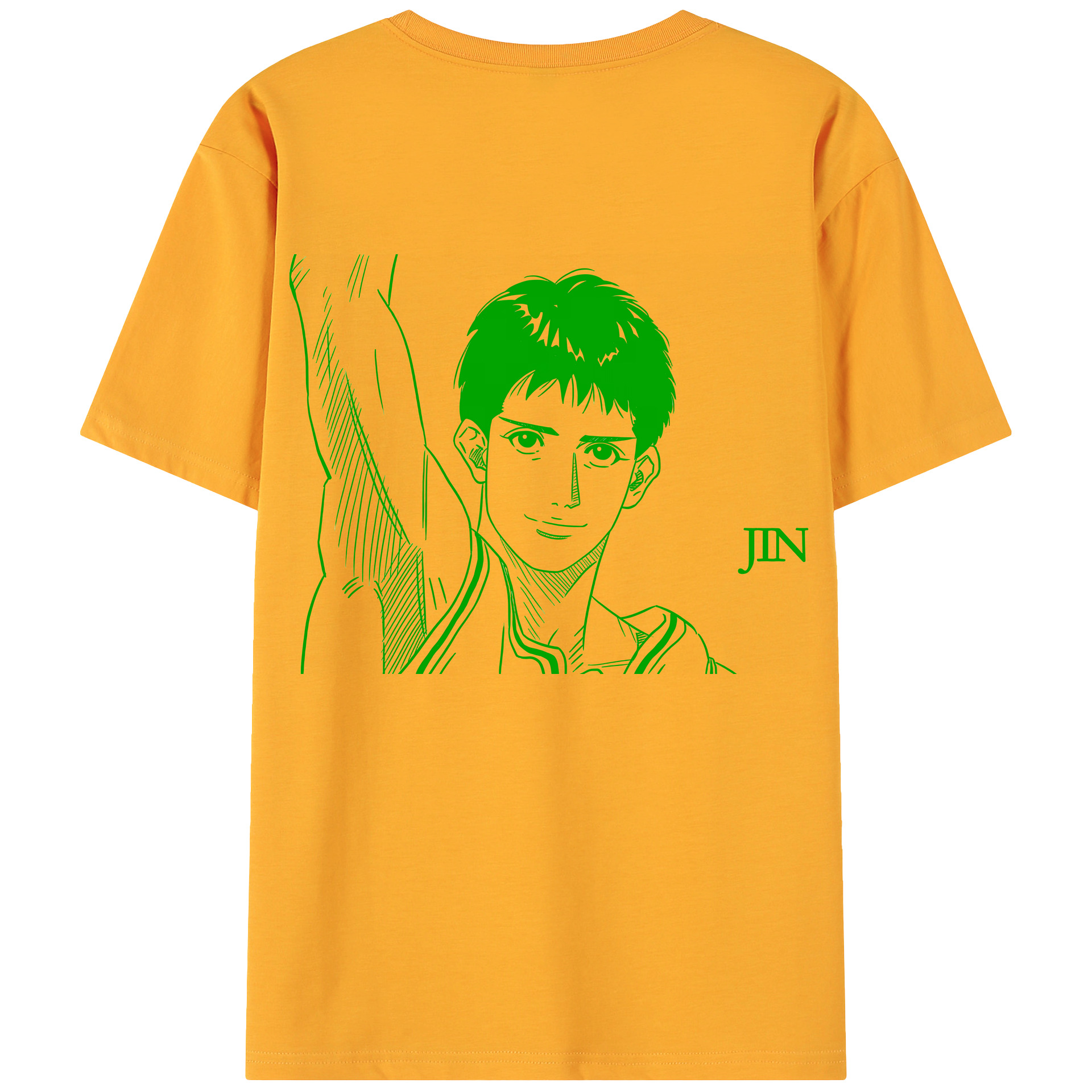 （画像用） SLAM DUNK／スラムダンク 綿100％ メンズ半袖Tシャツ（バックプリント） 通気性