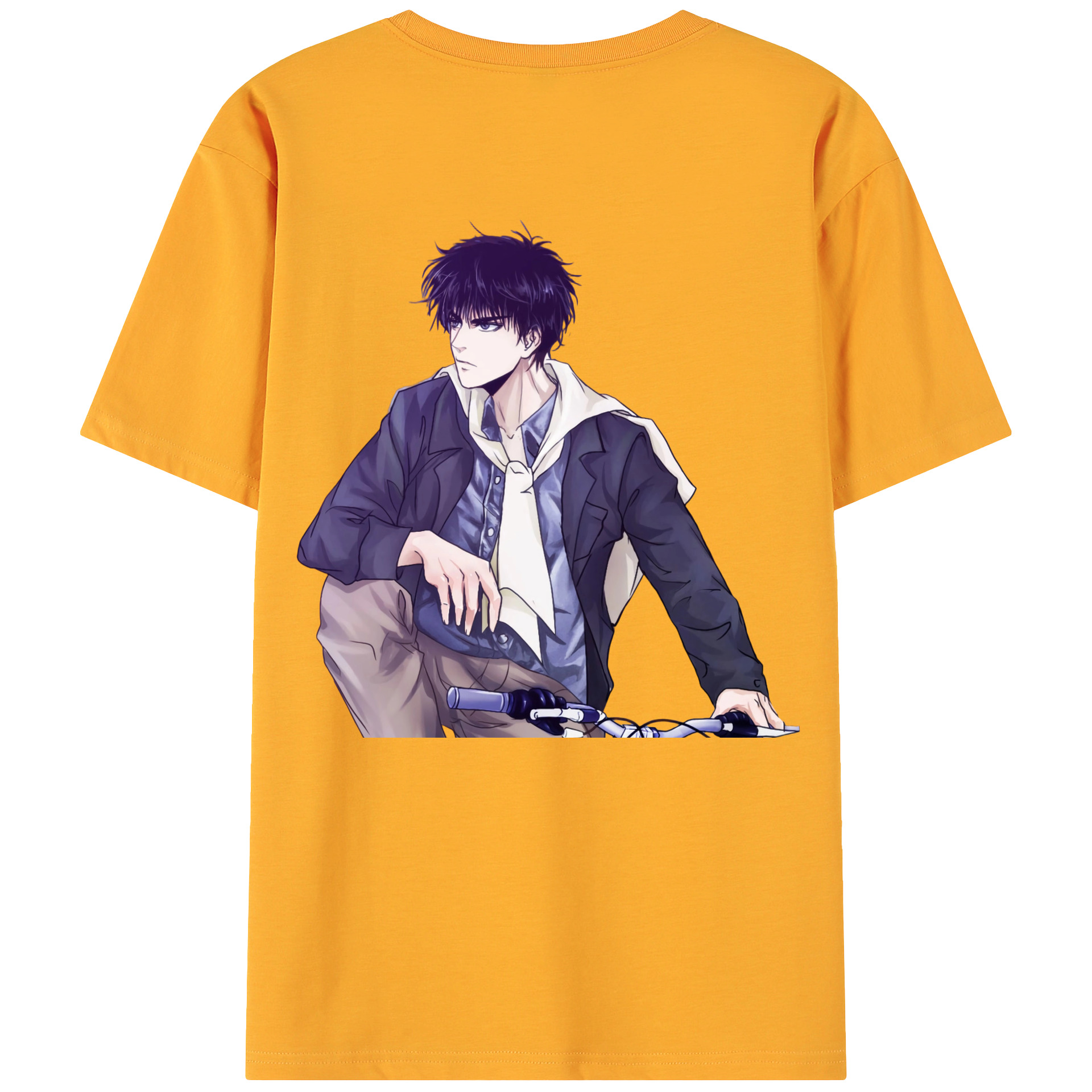 （画像用） SLAM DUNK／スラムダンク 綿100％ メンズ半袖Tシャツ（バックプリント） 通気性