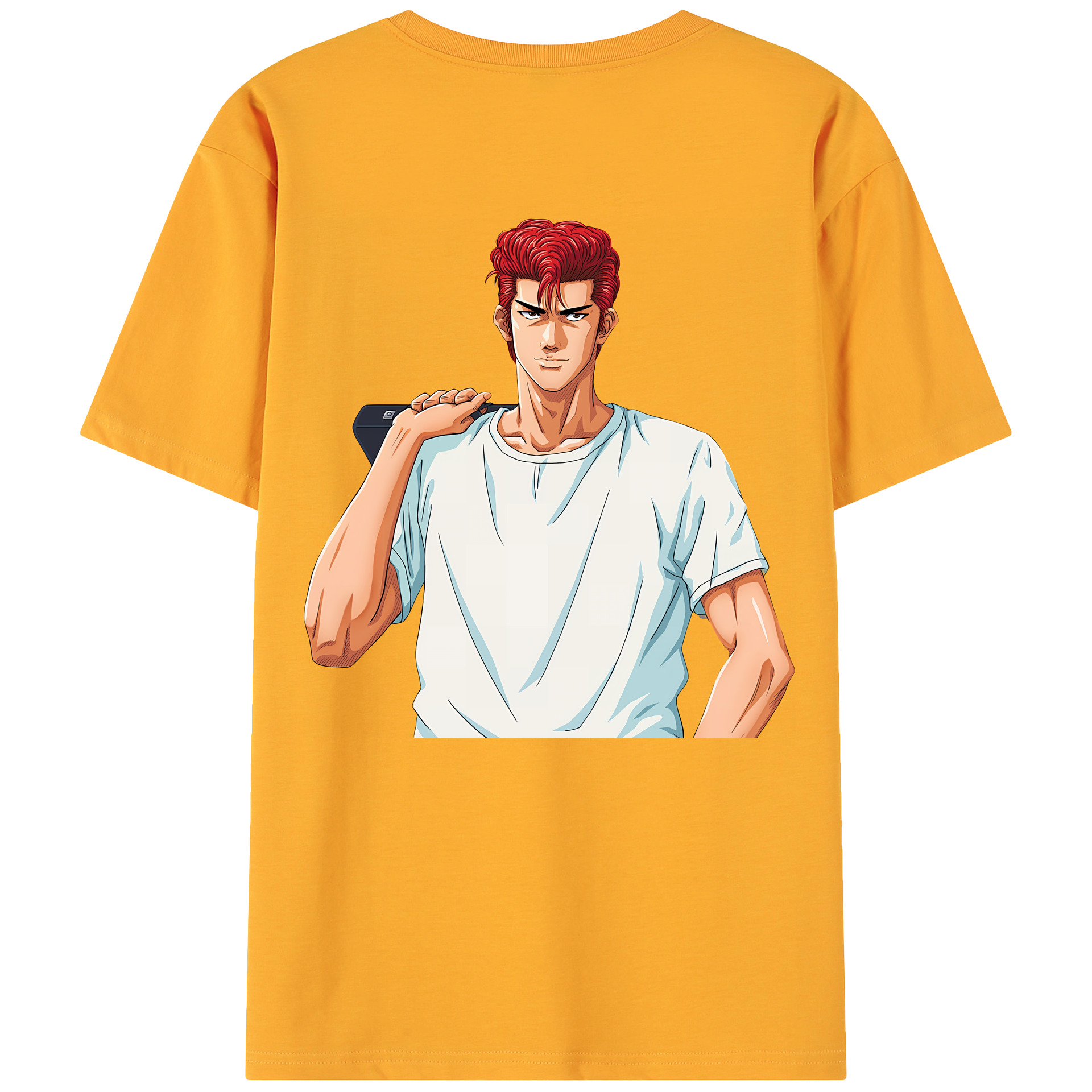 （画像用） SLAM DUNK／スラムダンク 綿100％ メンズ半袖Tシャツ（バックプリント） 通気性