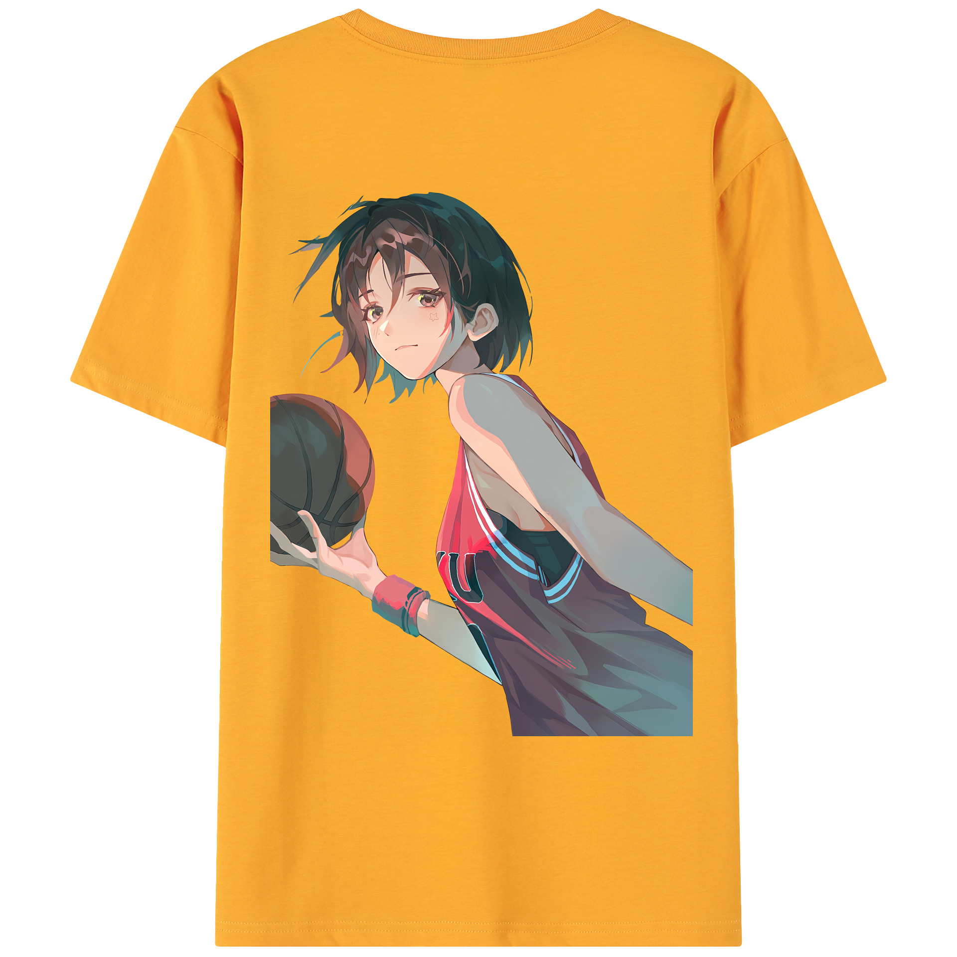 （画像用） SLAM DUNK／スラムダンク 綿100％ メンズ半袖Tシャツ（バックプリント） 通気性