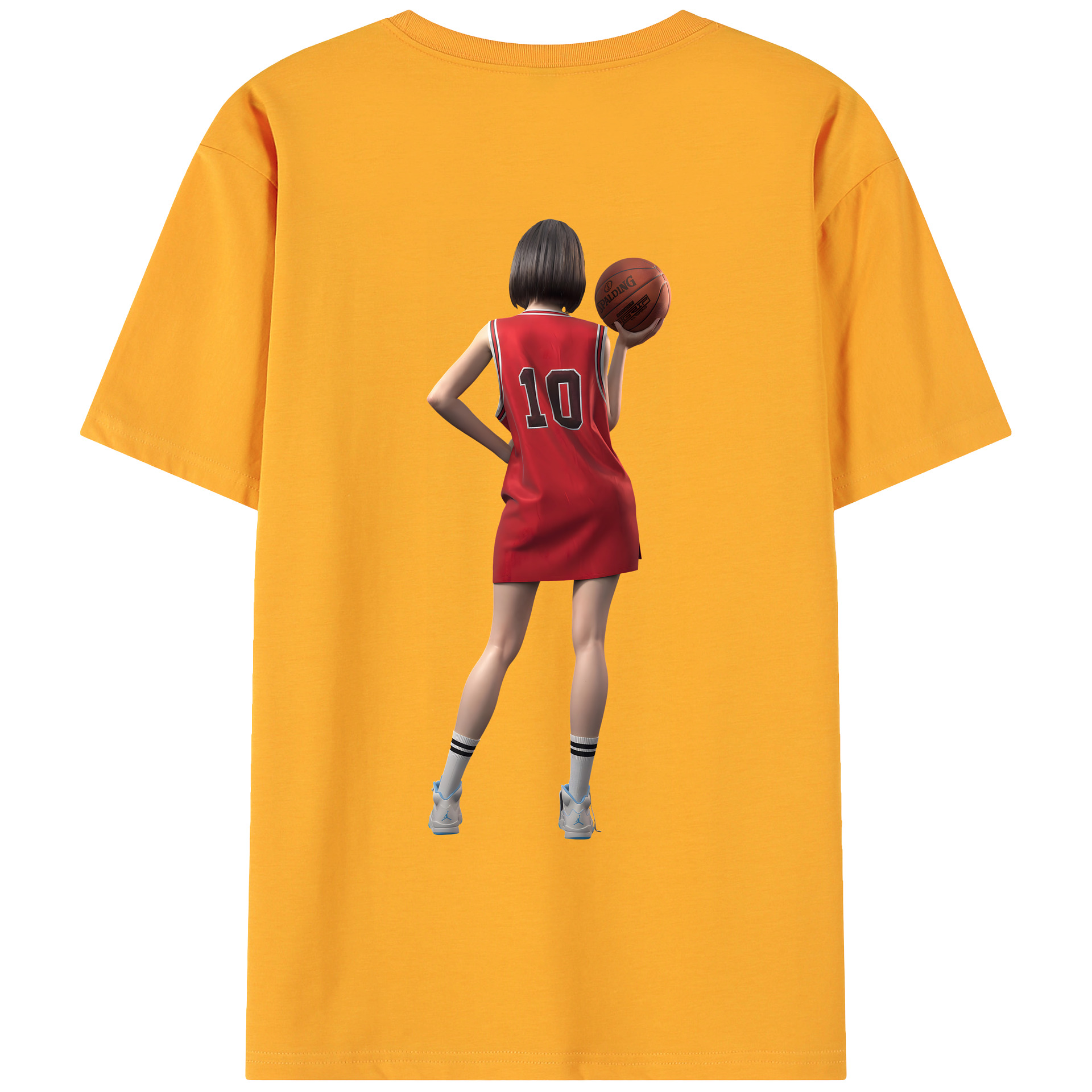 （画像用） SLAM DUNK／スラムダンク 綿100％ メンズ半袖Tシャツ（バックプリント） 通気性