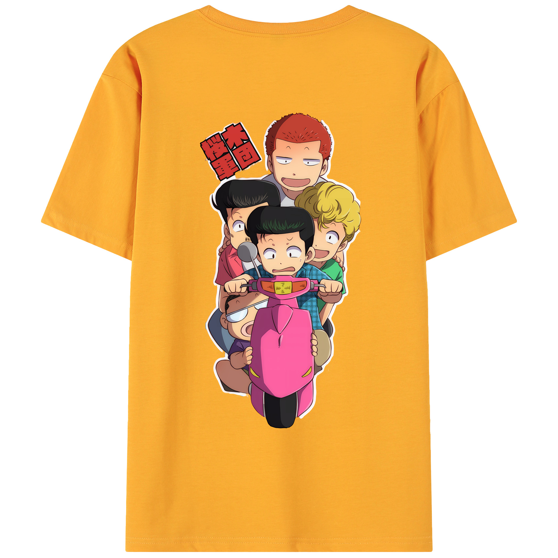 （画像用） SLAM DUNK／スラムダンク 綿100％ メンズ半袖Tシャツ（バックプリント） 通気性