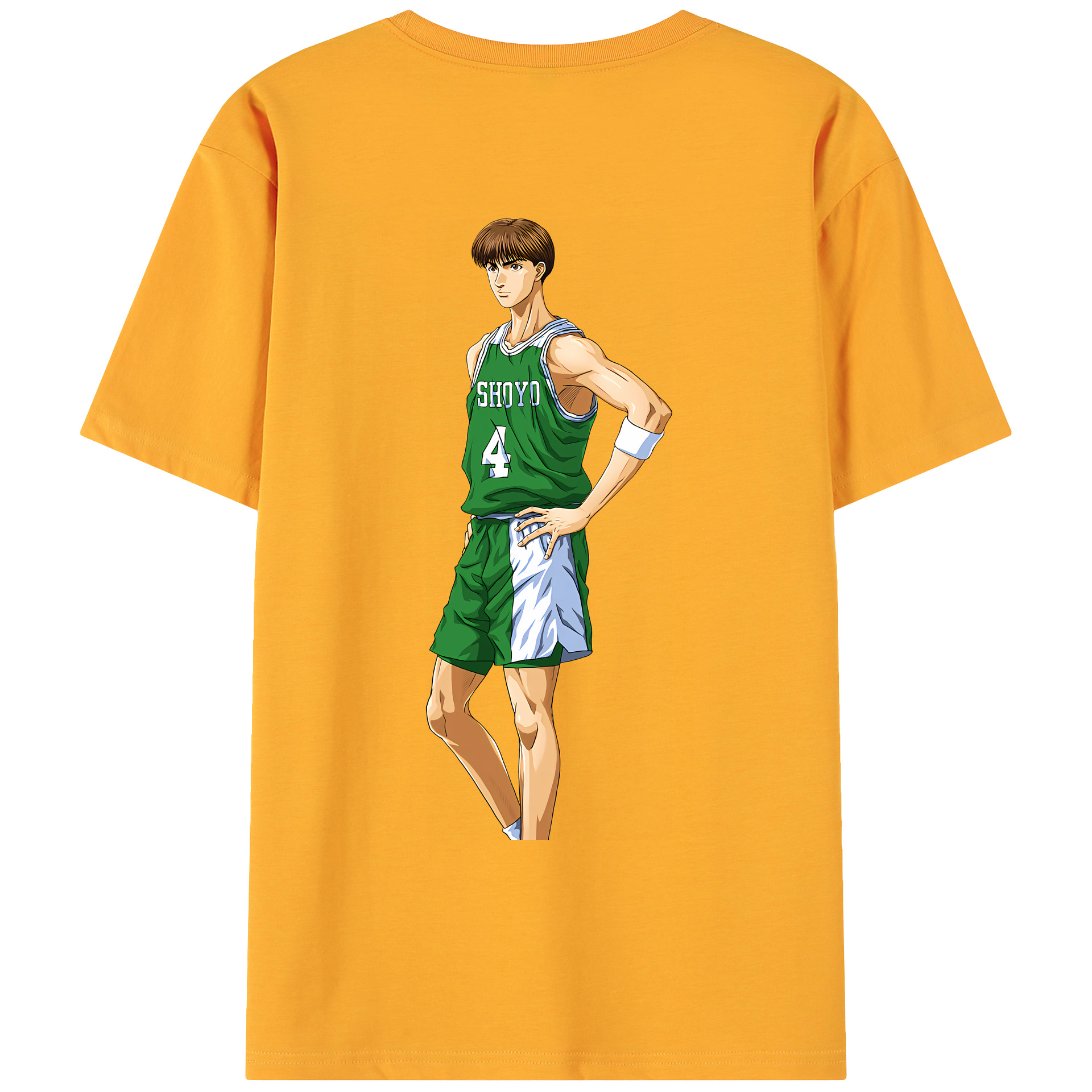（画像用） SLAM DUNK／スラムダンク 綿100％ メンズ半袖Tシャツ（バックプリント） 通気性