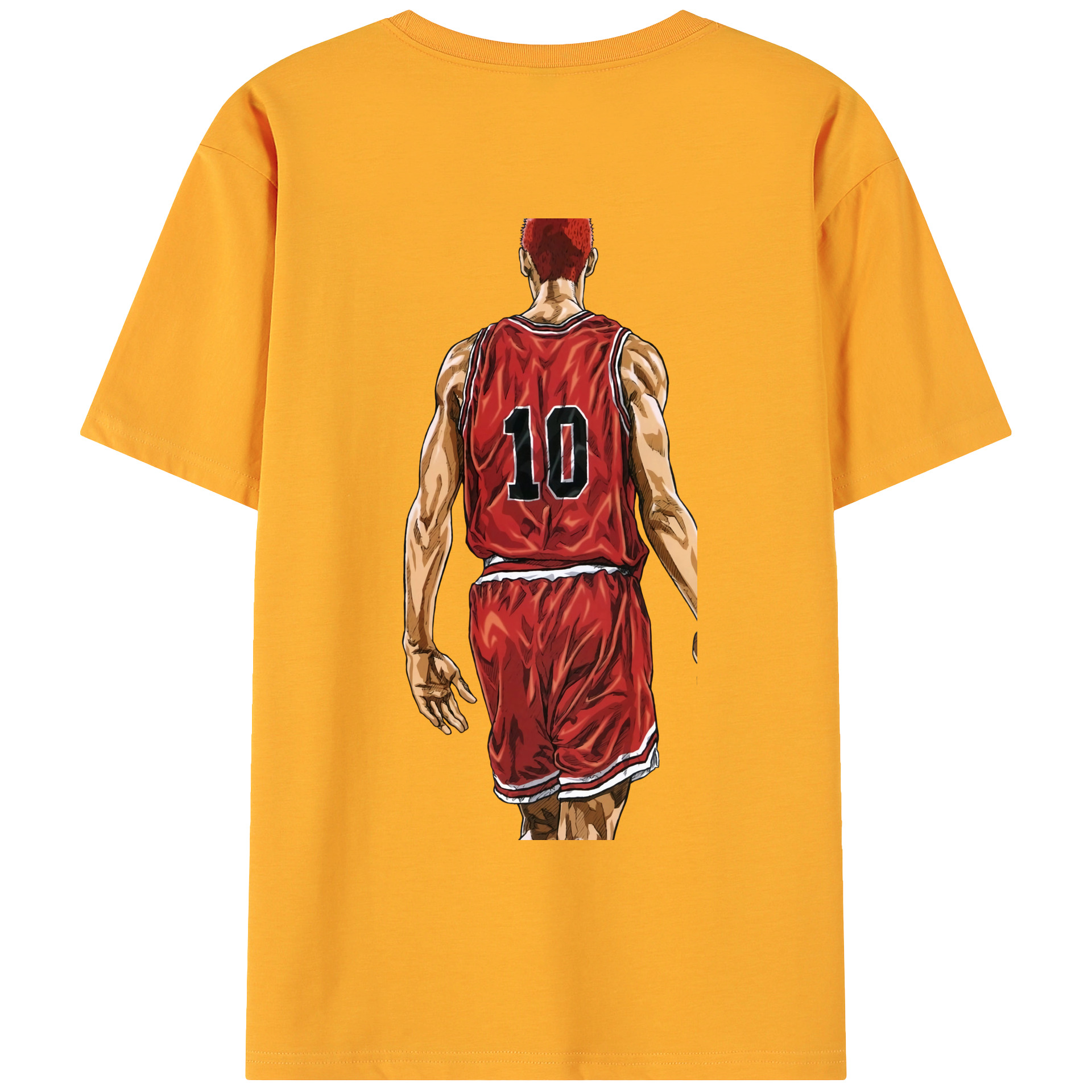 （画像用） SLAM DUNK／スラムダンク 綿100％ メンズ半袖Tシャツ（バックプリント） 通気性