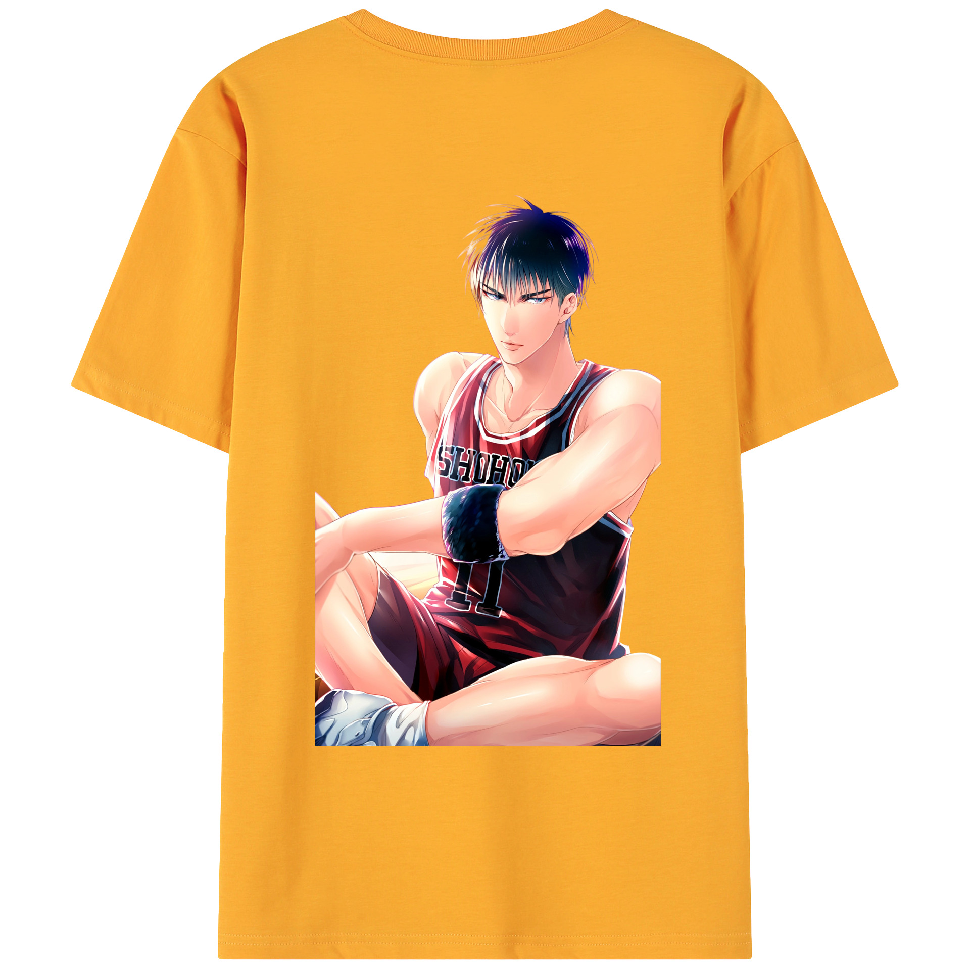（画像用） SLAM DUNK／スラムダンク 綿100％ メンズ半袖Tシャツ（バックプリント） 通気性