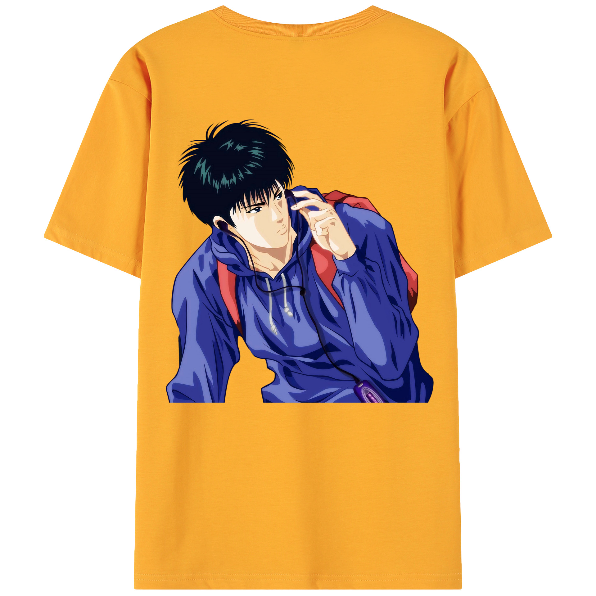 （画像用） SLAM DUNK／スラムダンク 綿100％ メンズ半袖Tシャツ（バックプリント） 通気性