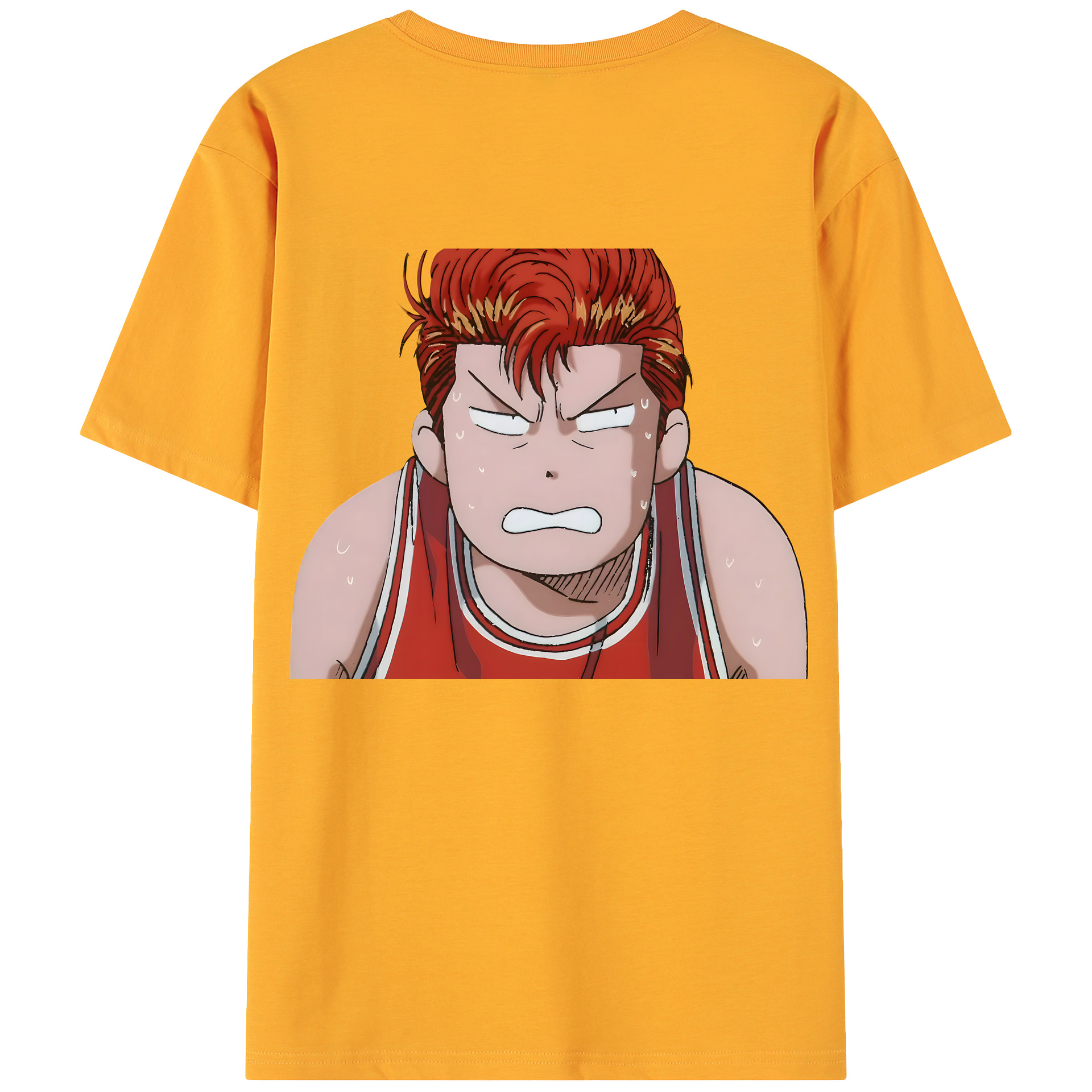 （画像用） SLAM DUNK／スラムダンク 綿100％ メンズ半袖Tシャツ（バックプリント） 通気性