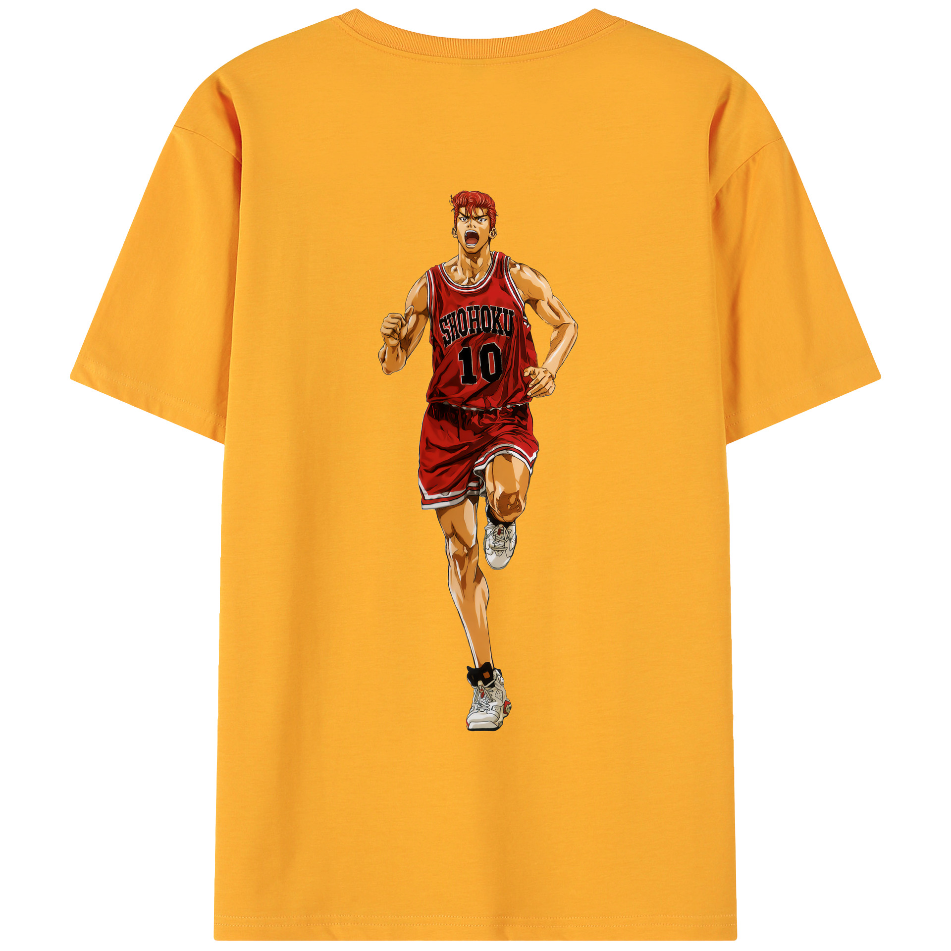 （画像用） SLAM DUNK／スラムダンク 綿100％ メンズ半袖Tシャツ（バックプリント） 通気性