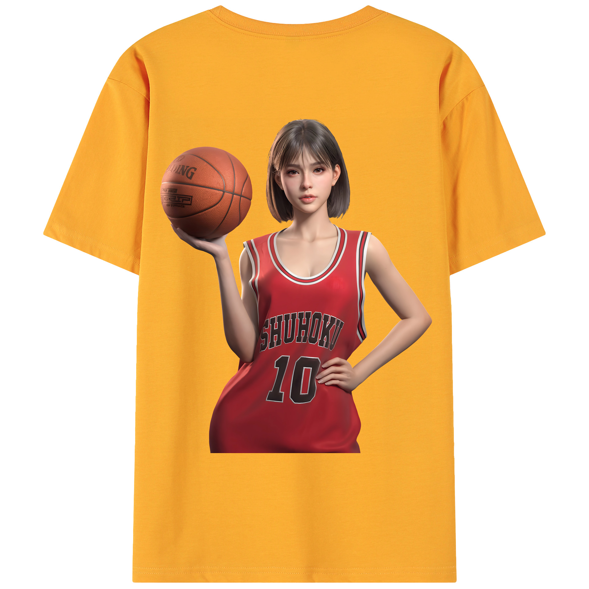 （画像用） SLAM DUNK／スラムダンク 綿100％ メンズ半袖Tシャツ（バックプリント） 通気性