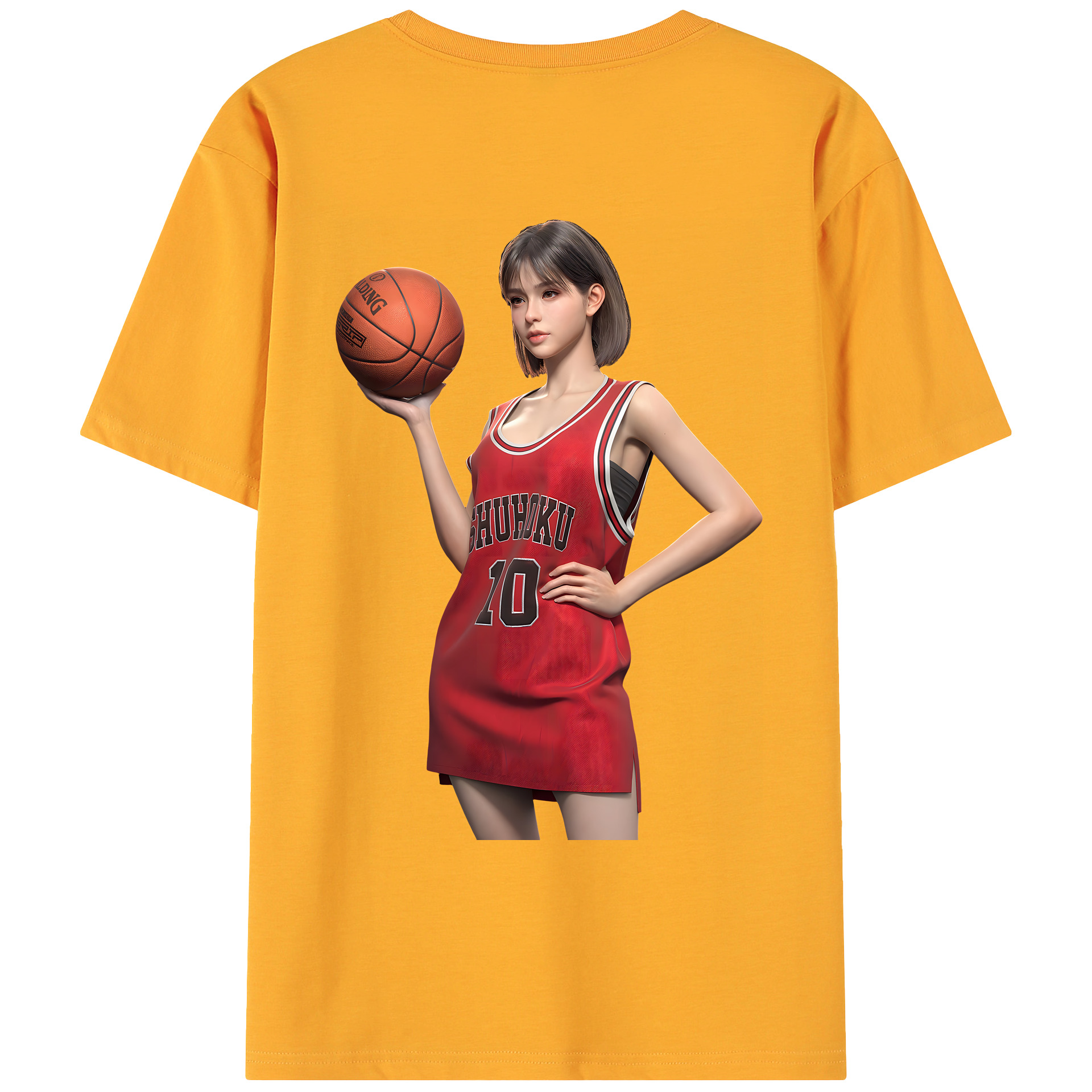 （画像用） SLAM DUNK／スラムダンク 綿100％ メンズ半袖Tシャツ（バックプリント） 通気性