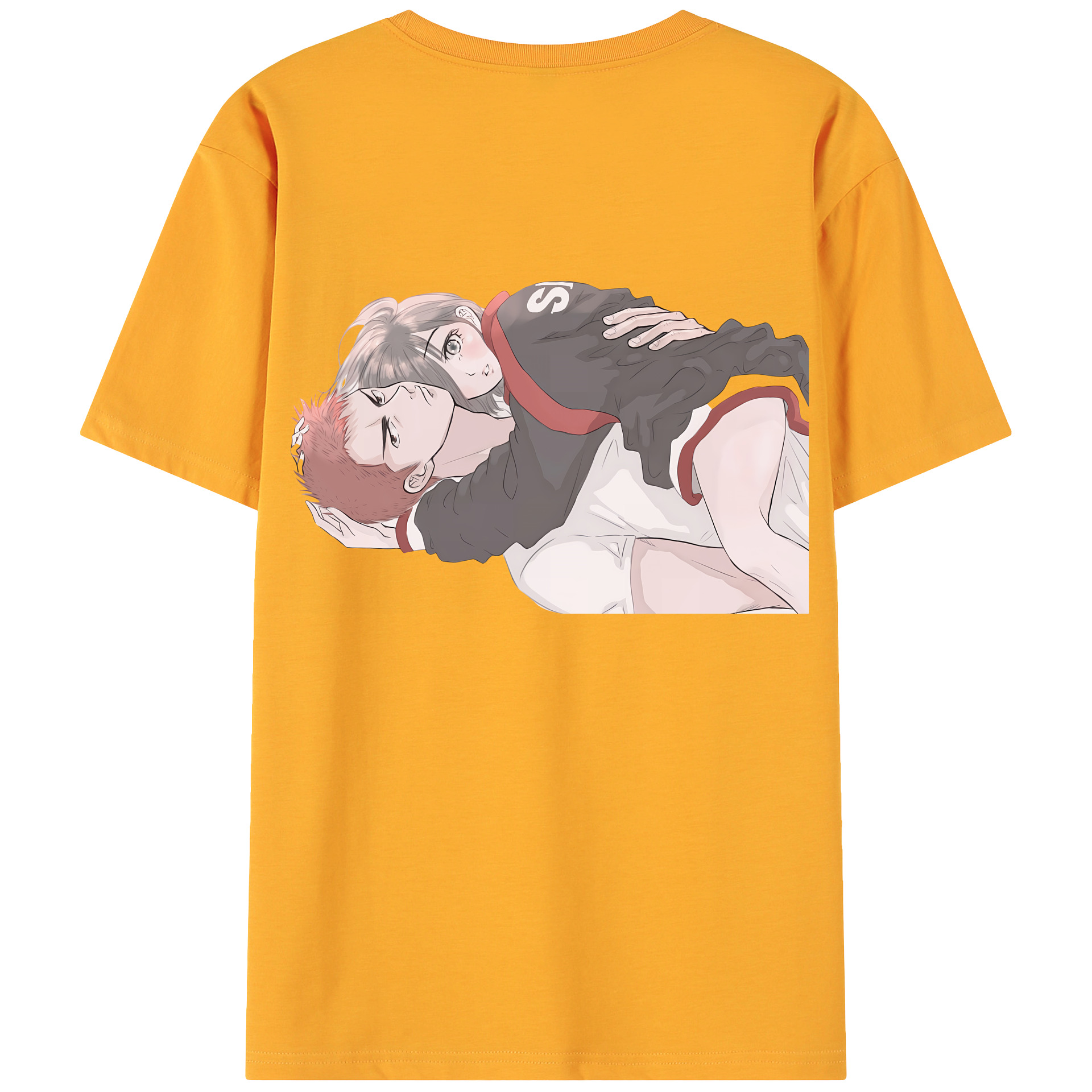 （画像用） SLAM DUNK／スラムダンク 綿100％ メンズ半袖Tシャツ（バックプリント） 通気性